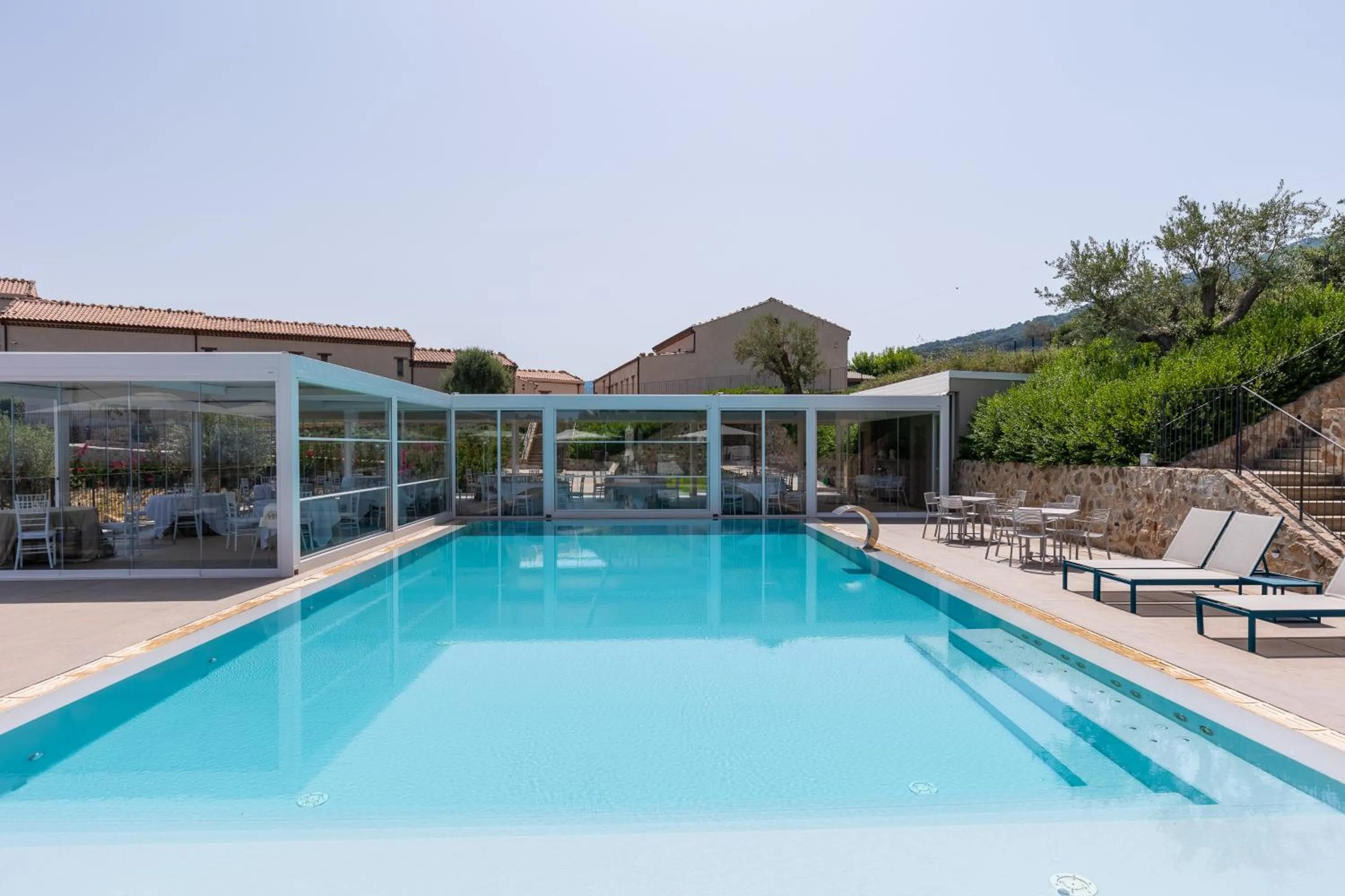 Pool view in Borgo d'Orlando - Small Country Hotel