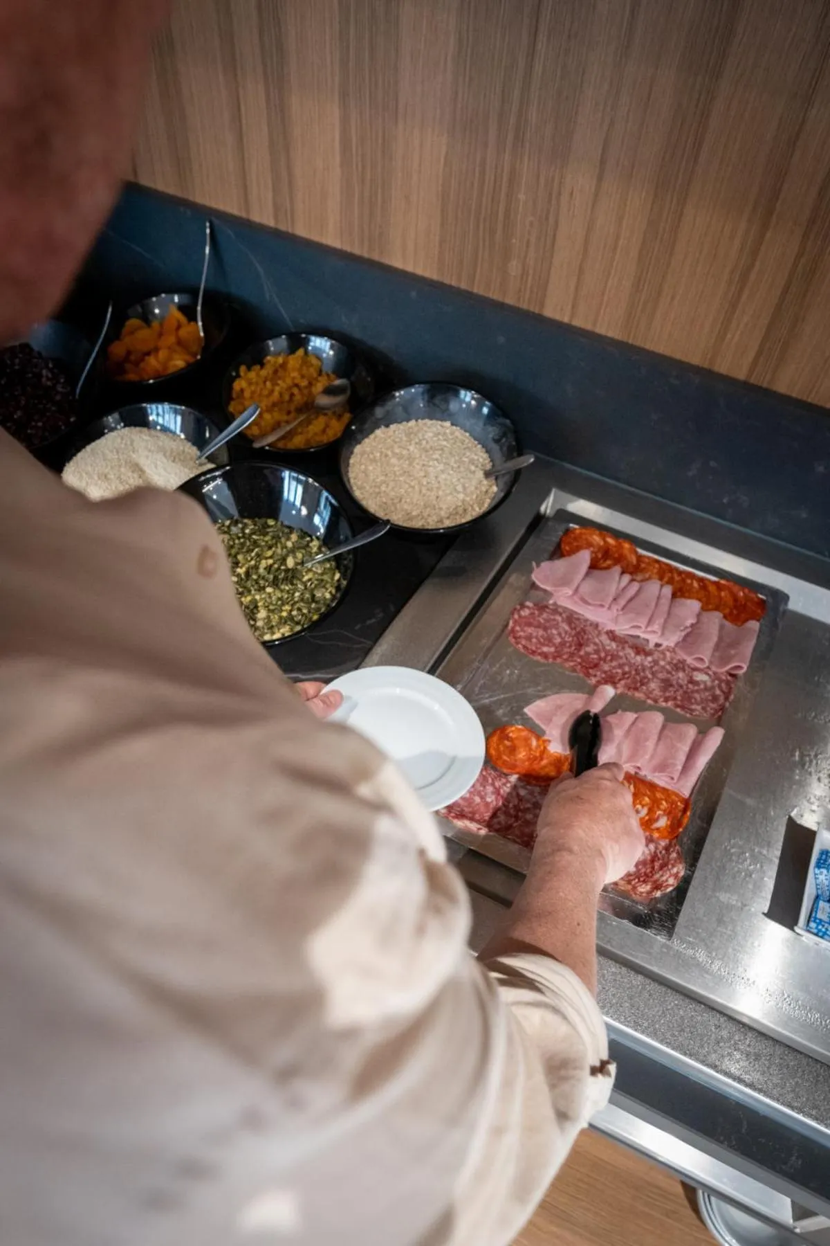 Buffet breakfast in Nemea Appart Hotel Cannes Palais