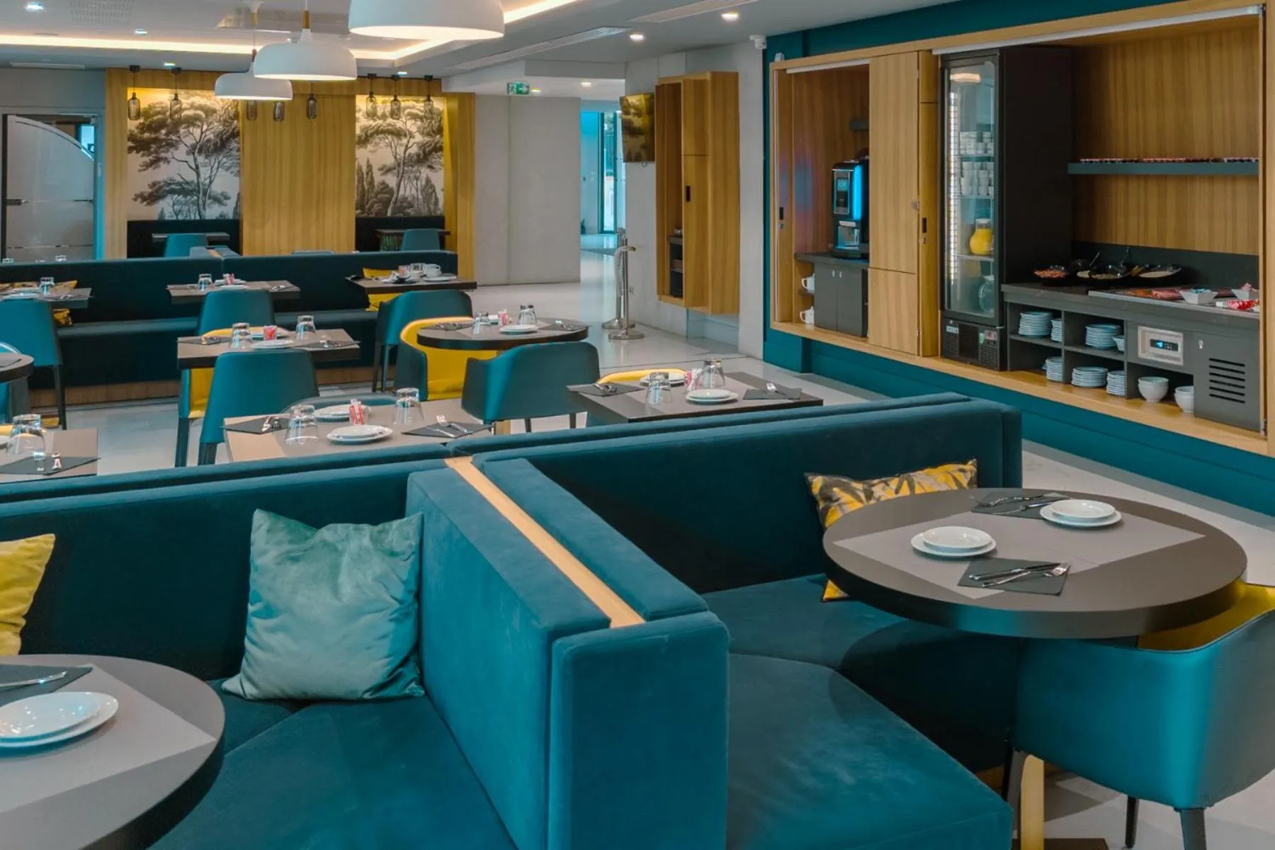 Buffet breakfast in Nemea Appart Hotel Cannes Palais