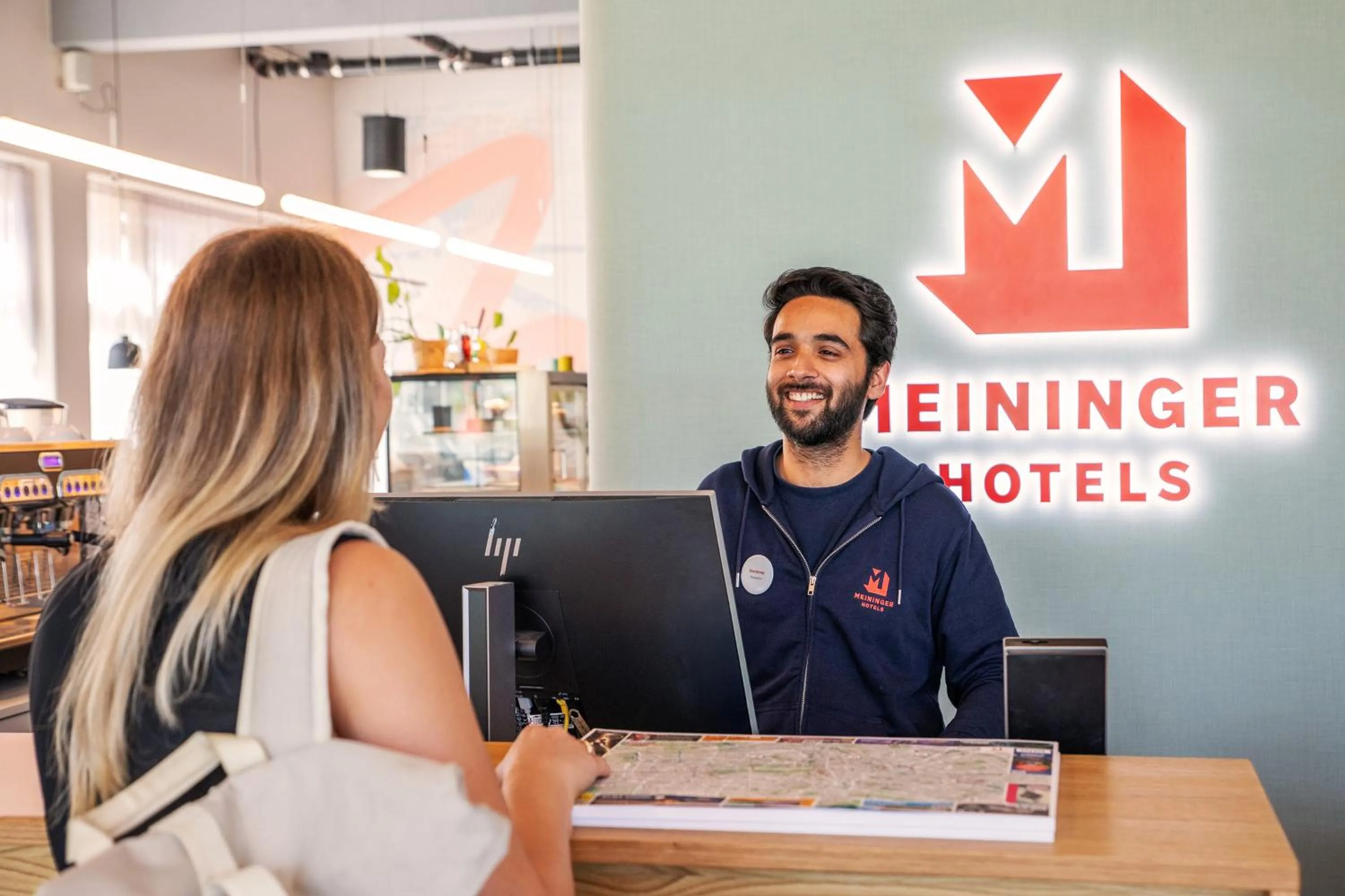 Lobby or reception in MEININGER Hotel Berlin Airport