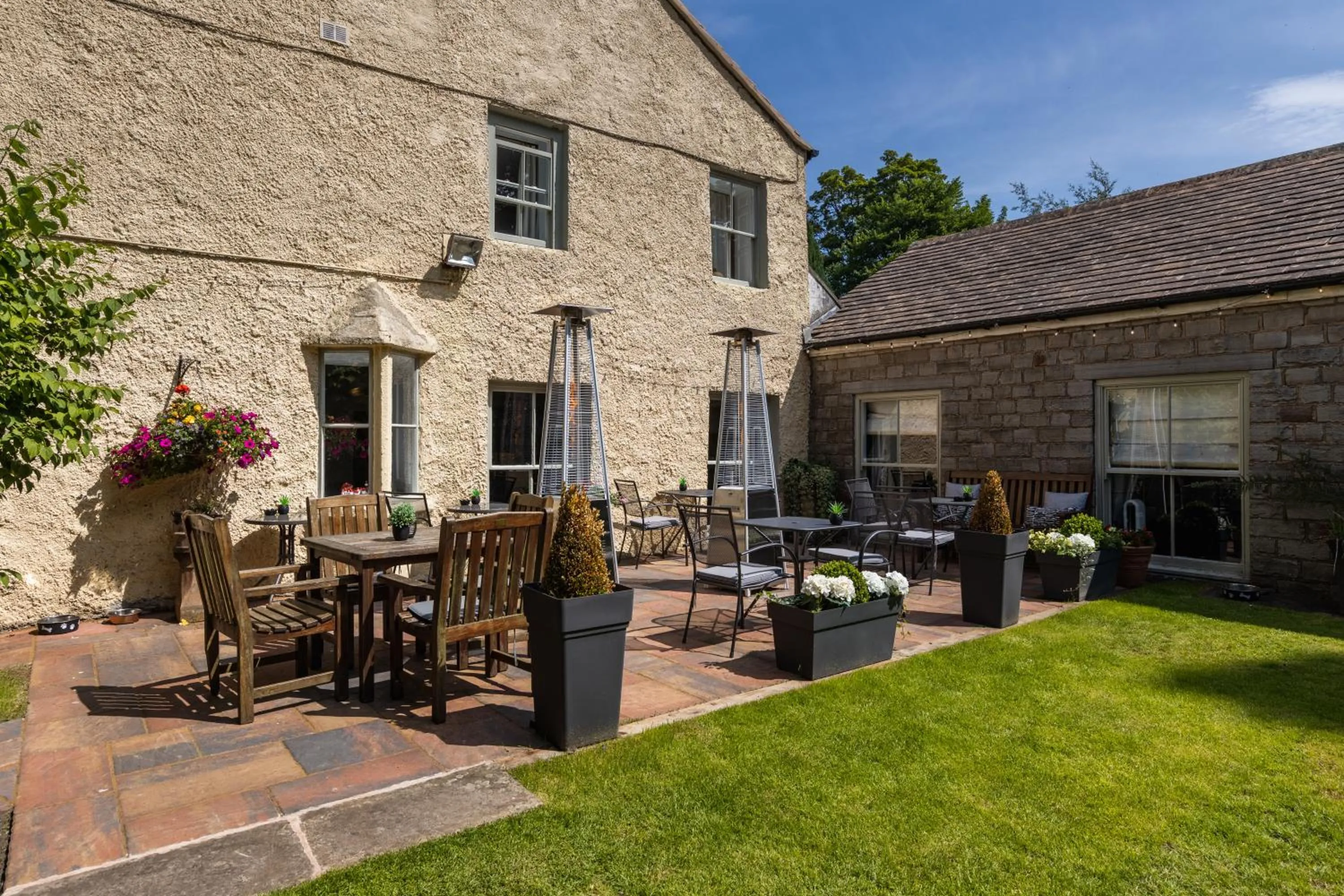 Patio in Alston House Hotel