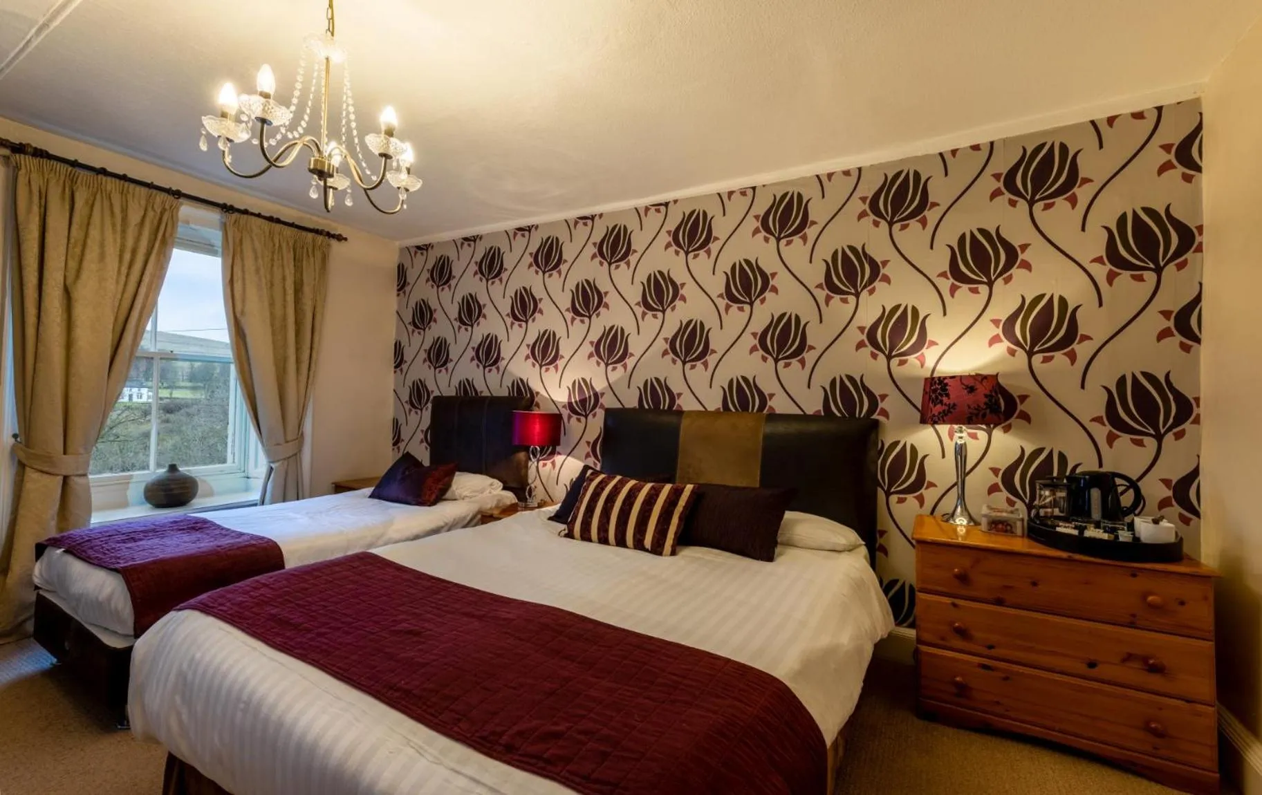 Bed in Alston House Hotel