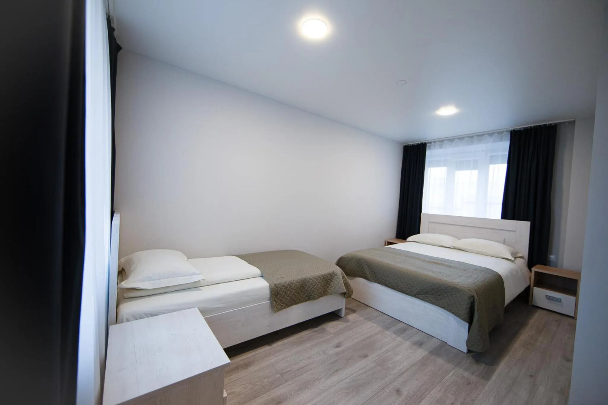 Bed in Dzukija Hotel