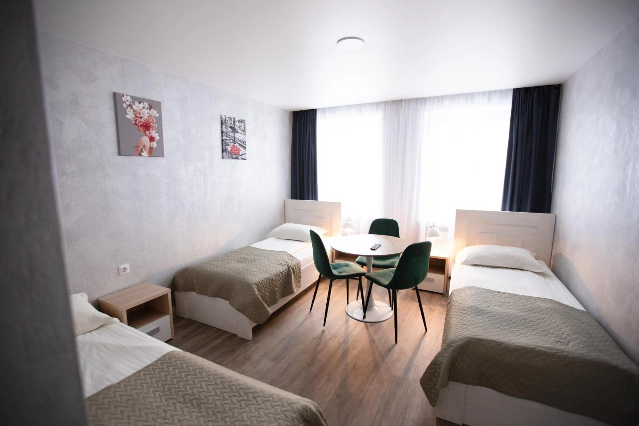 Bed in Dzūkija Hotel