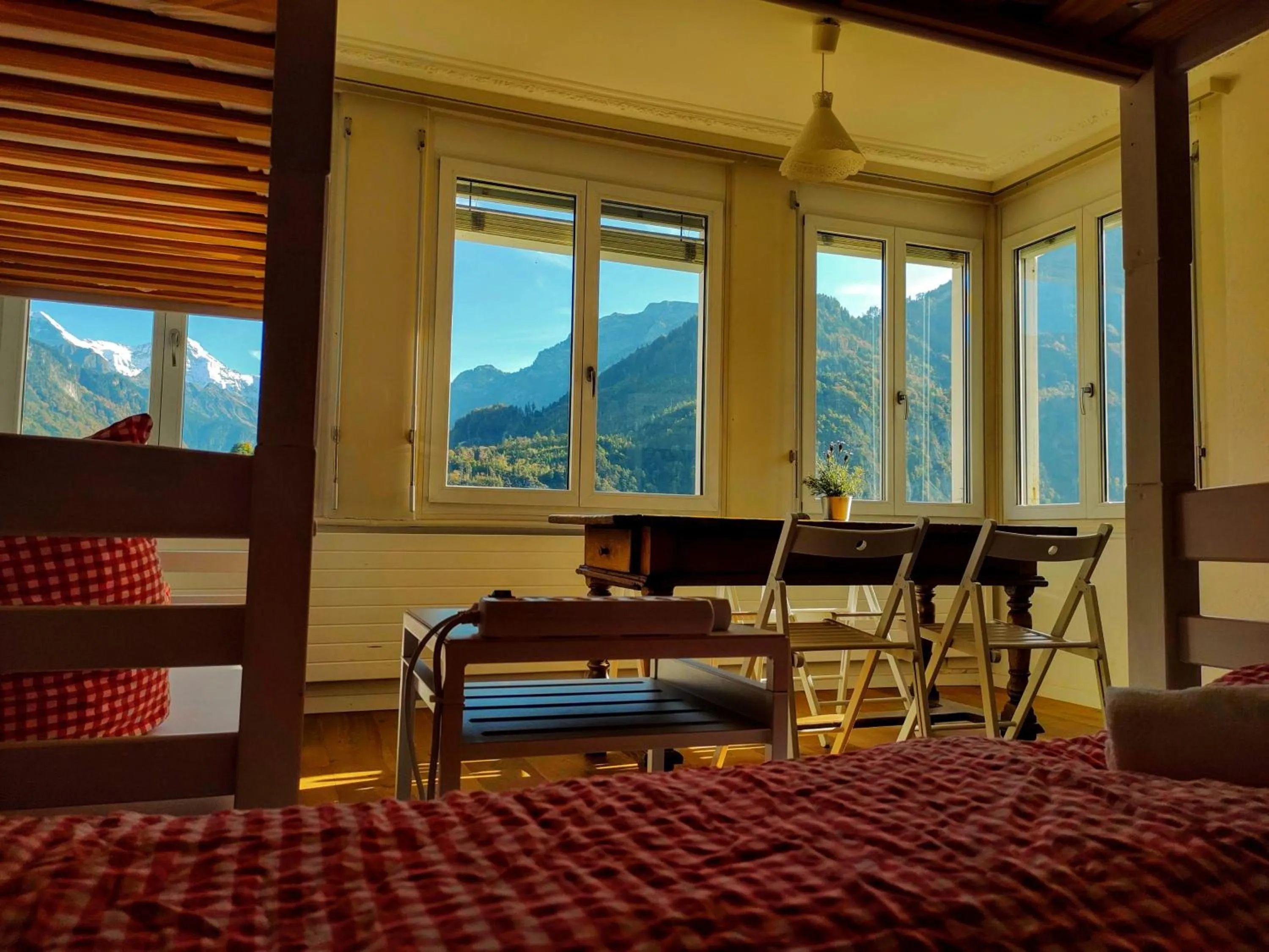 Mountain view in Adventure Hostel Interlaken