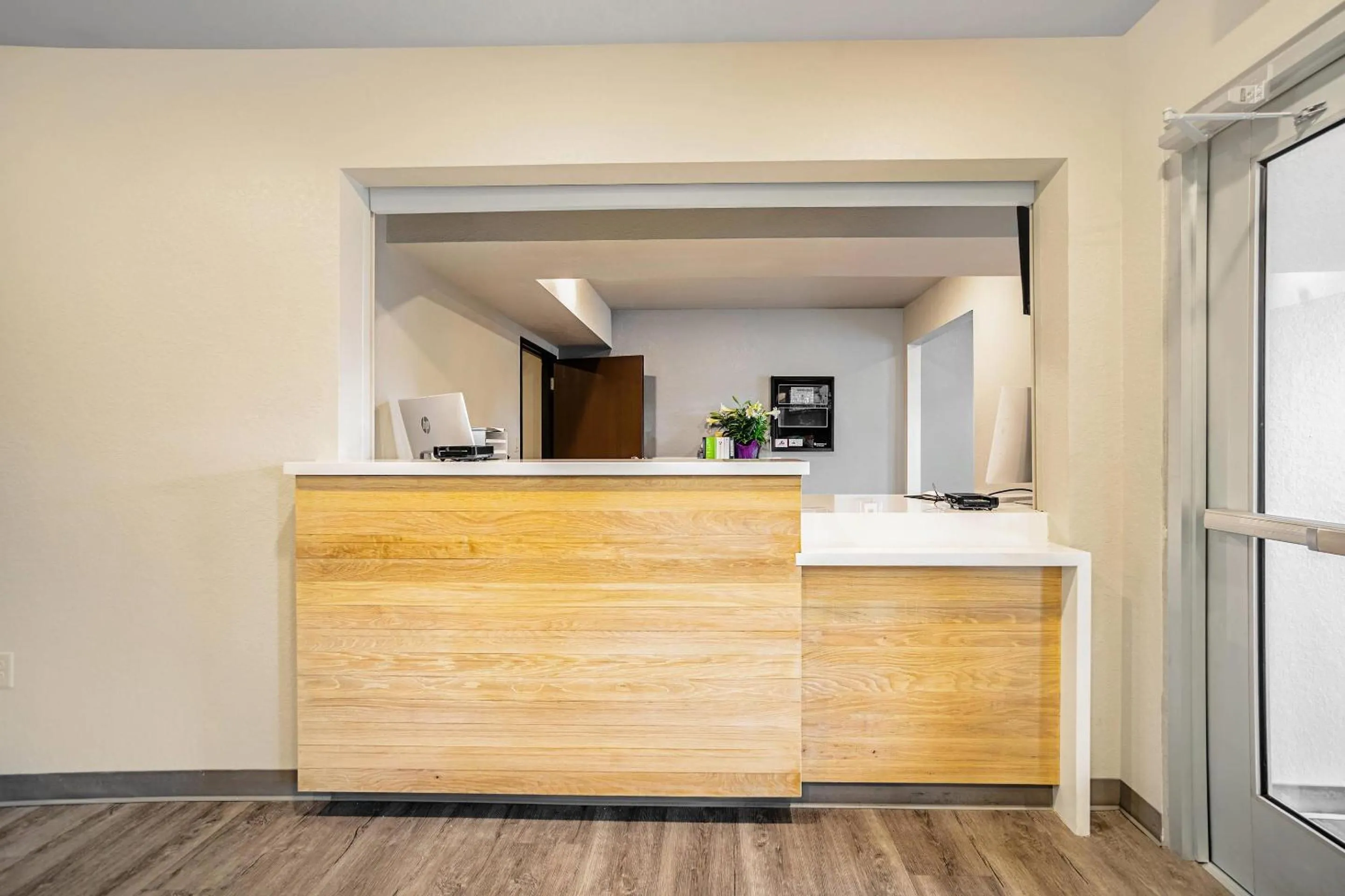 Lobby or reception in WoodSpring Suites Naples