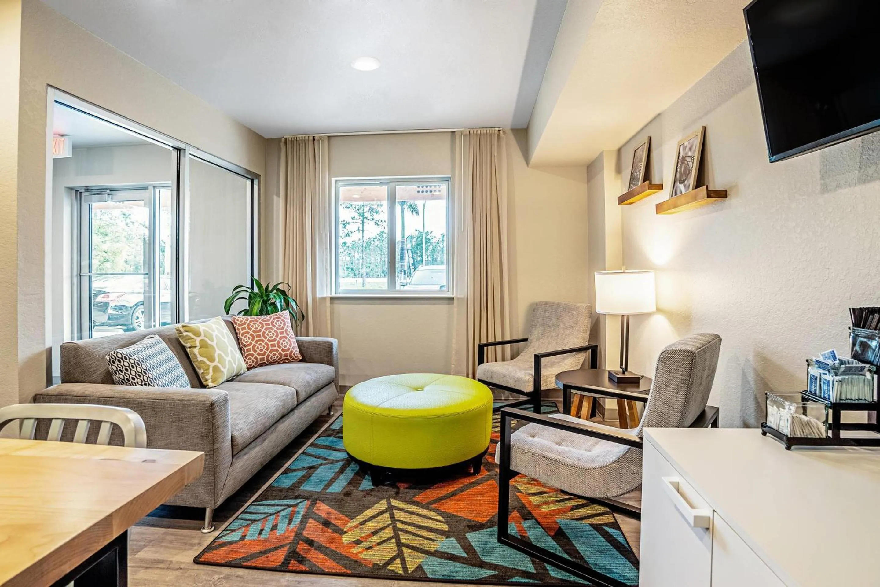 Lobby or reception in WoodSpring Suites Naples