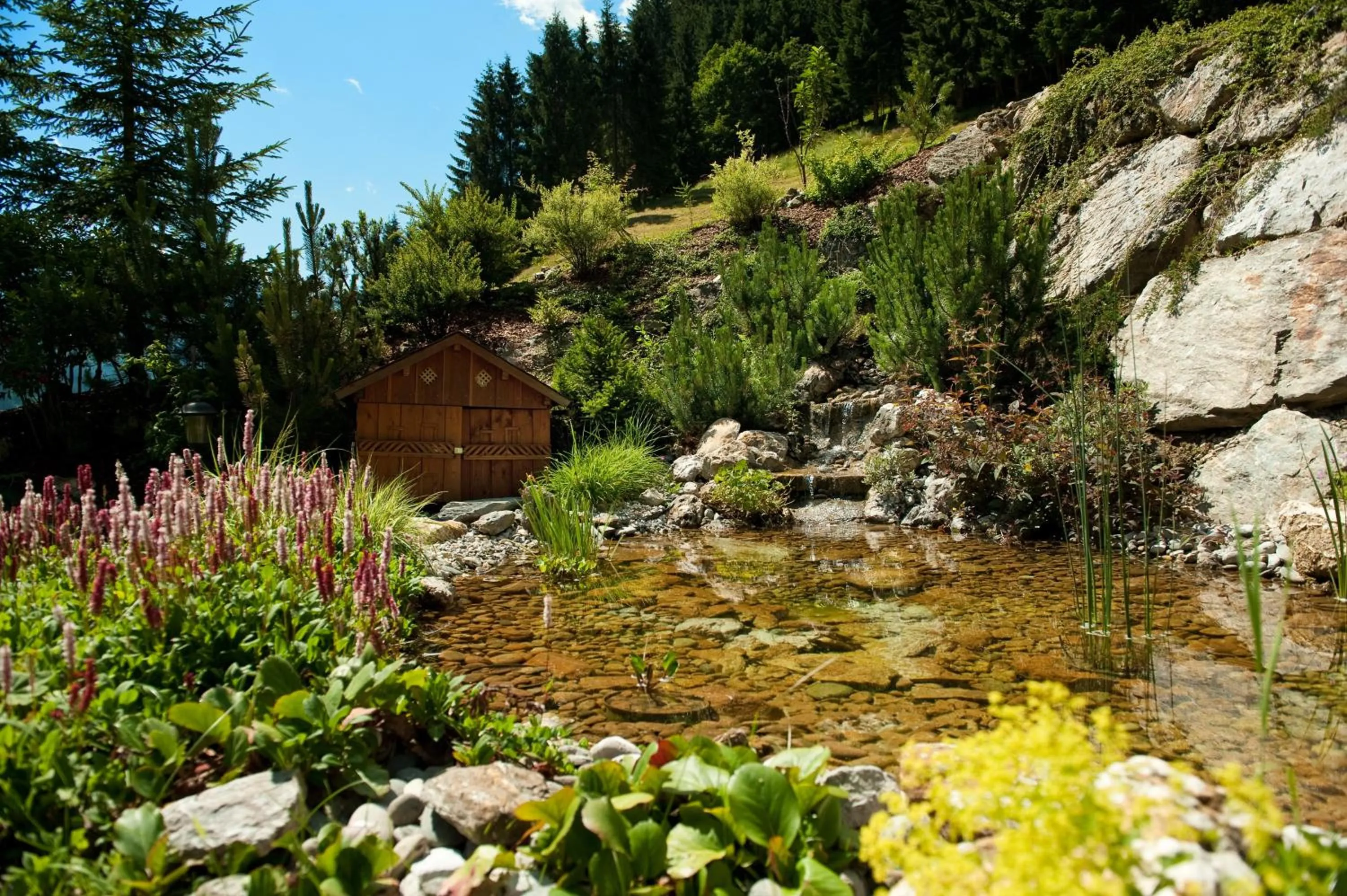 Garden in Wellness-Aparthotel Montana