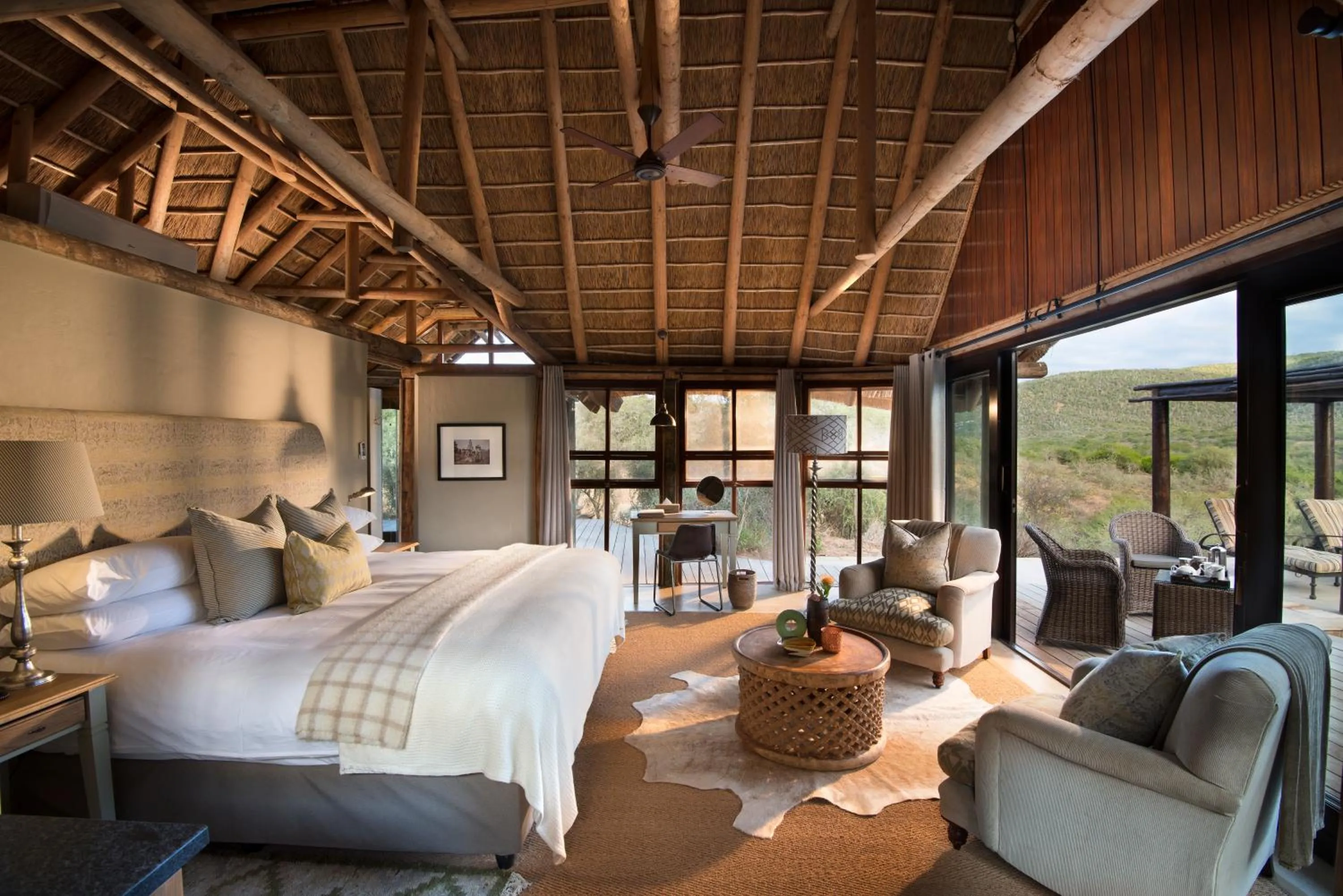 Photo of the whole room, Bed in Kwandwe Private Game Reserve - Great Fish River Lodge