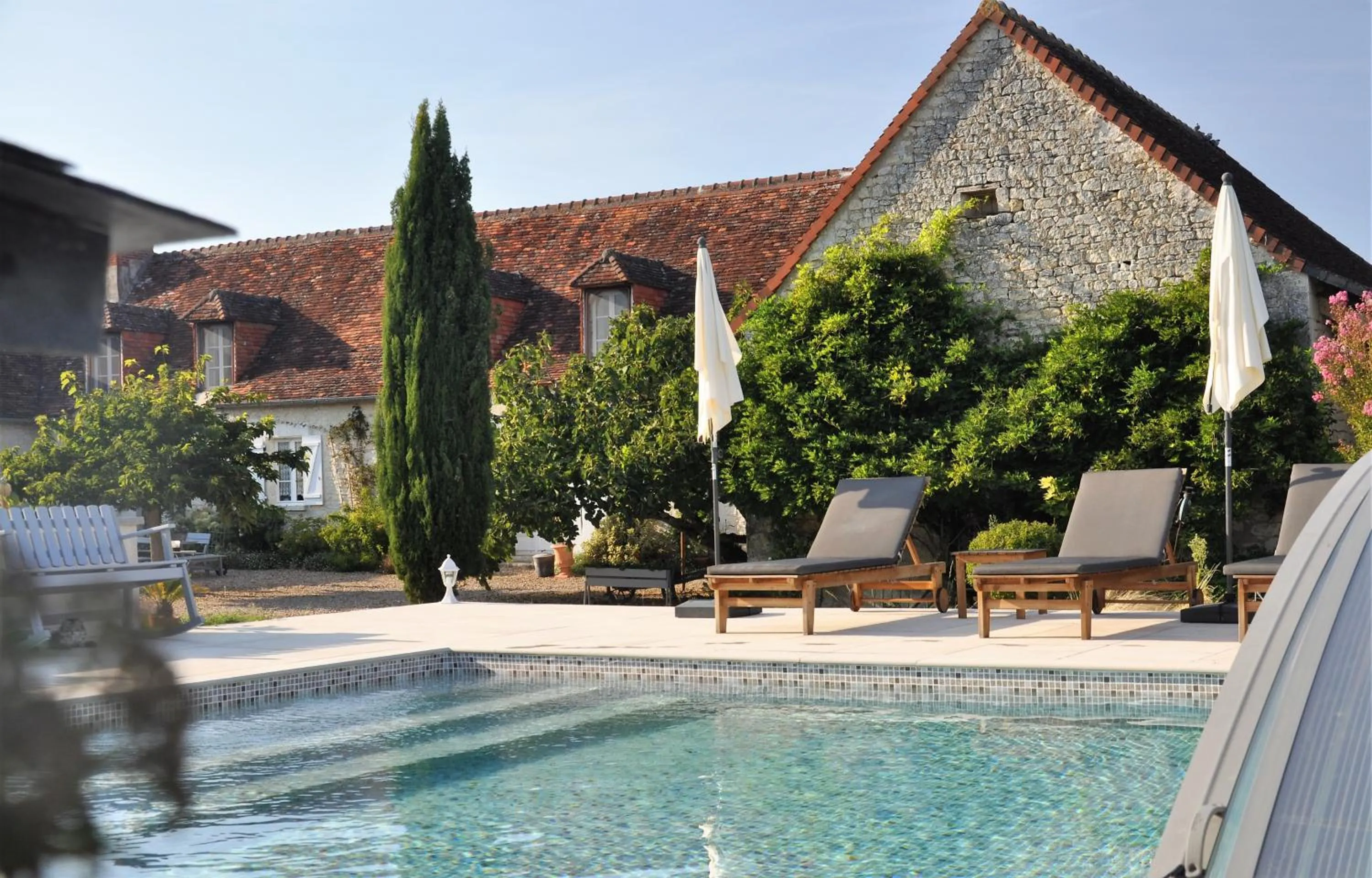 Swimming pool in La Ferme Blanche