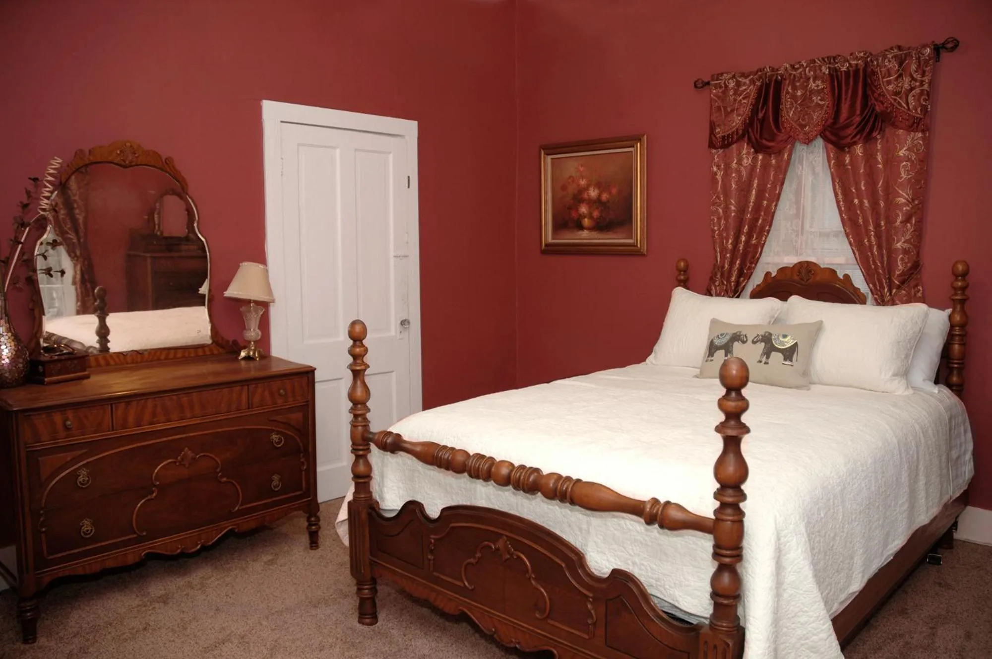 Bedroom, Bed in Historic Luxury Two Bedroom Apartment