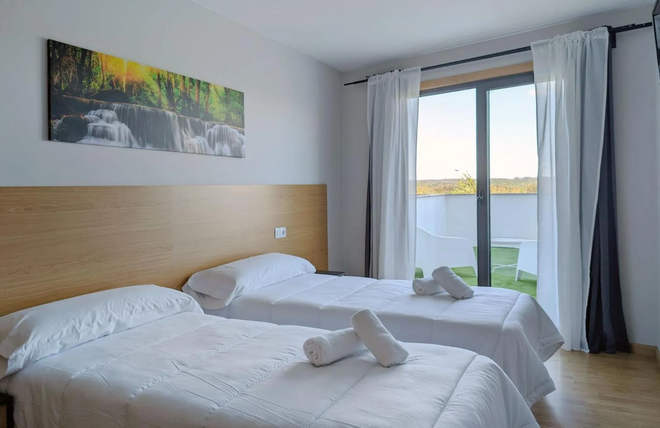 Bedroom, Bed in Duerming Villa de Arzúa