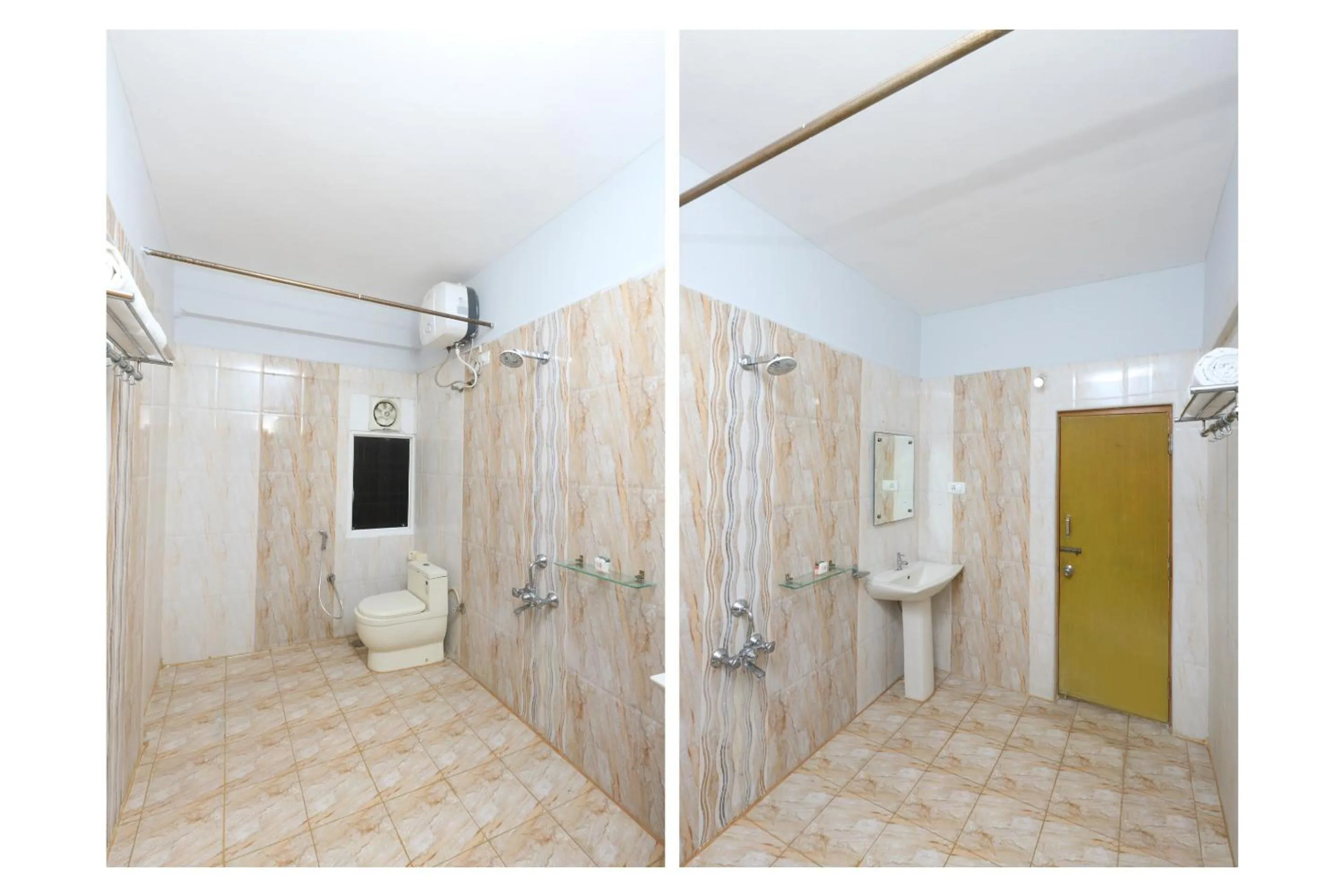 Bathroom in Capital O Sai Golden Rooms