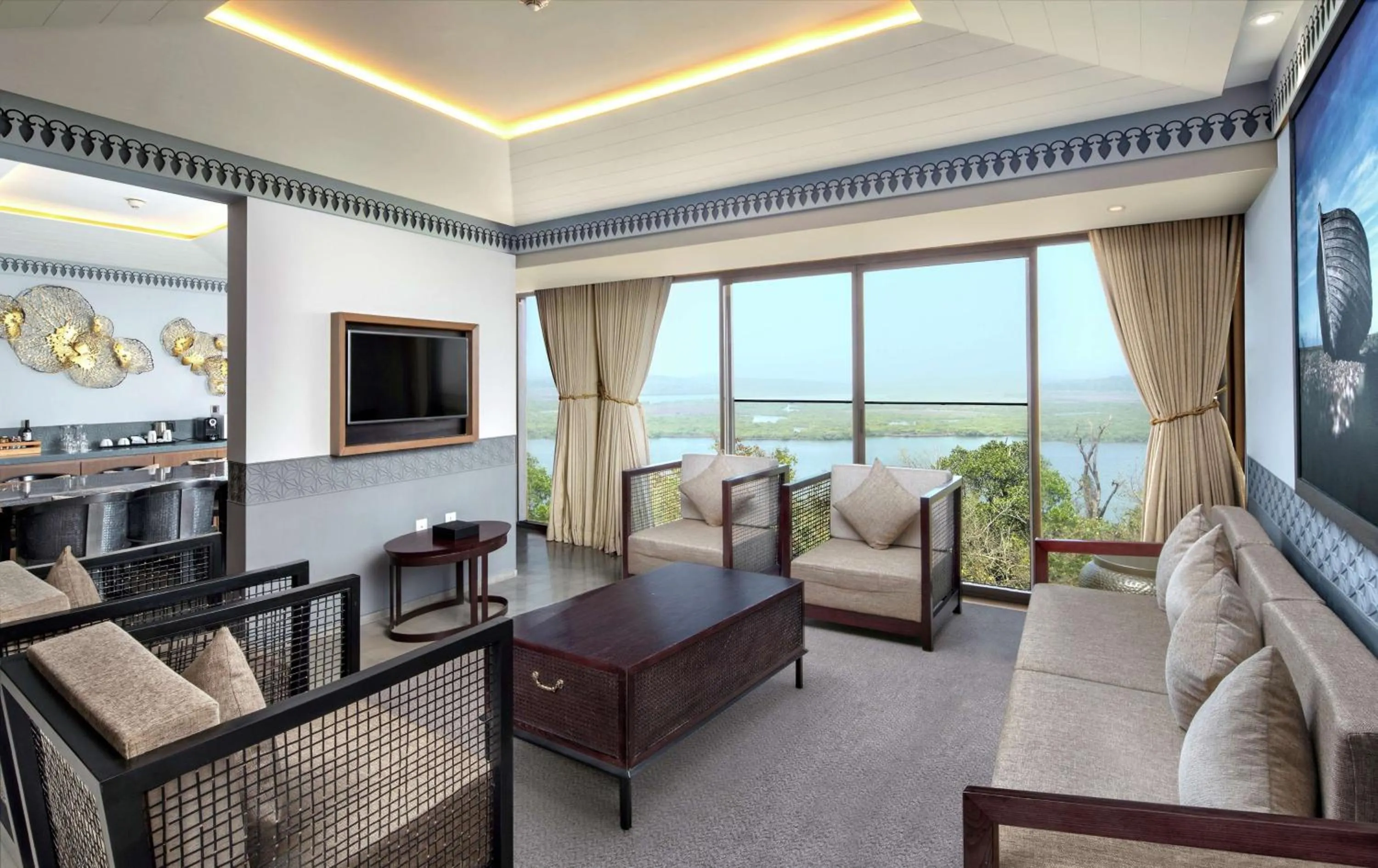 Living room in DoubleTree by Hilton Goa - Panaji