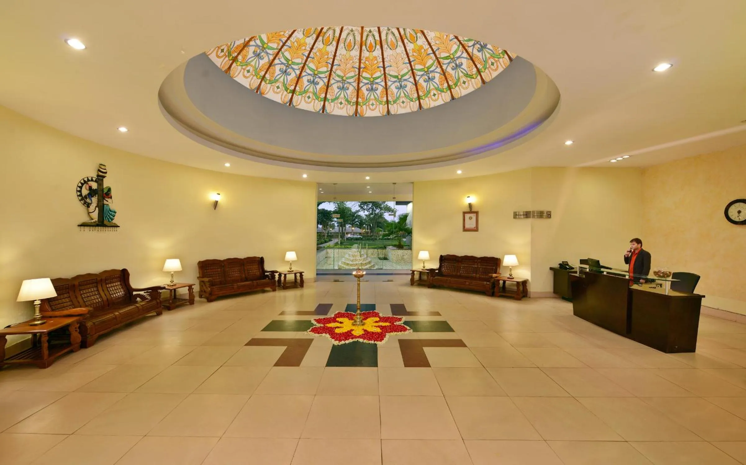 Lobby or reception in Shri Radha Brij Vasundhara Resort & Spa