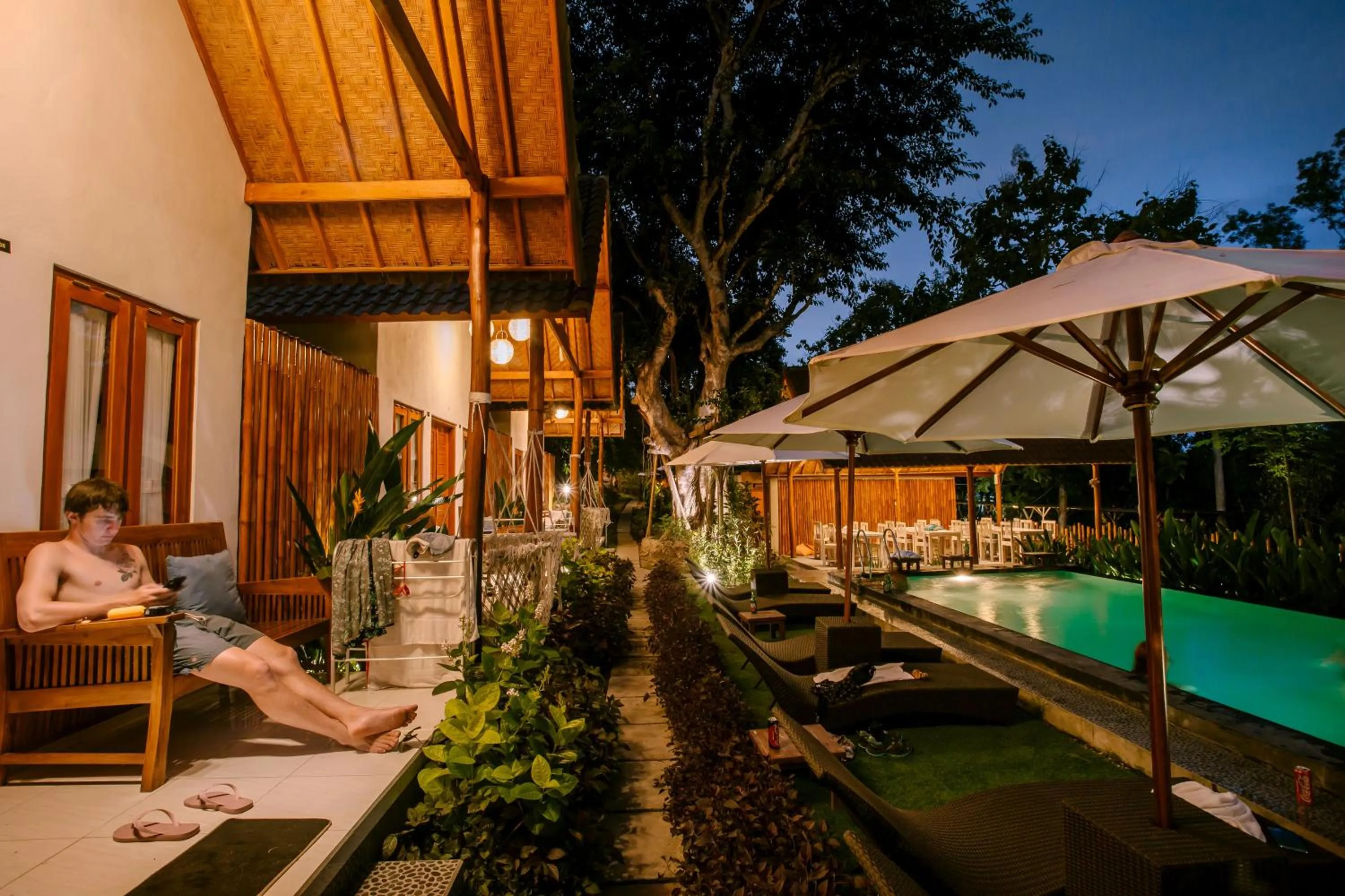 Patio in Nuansa Penida Hostel