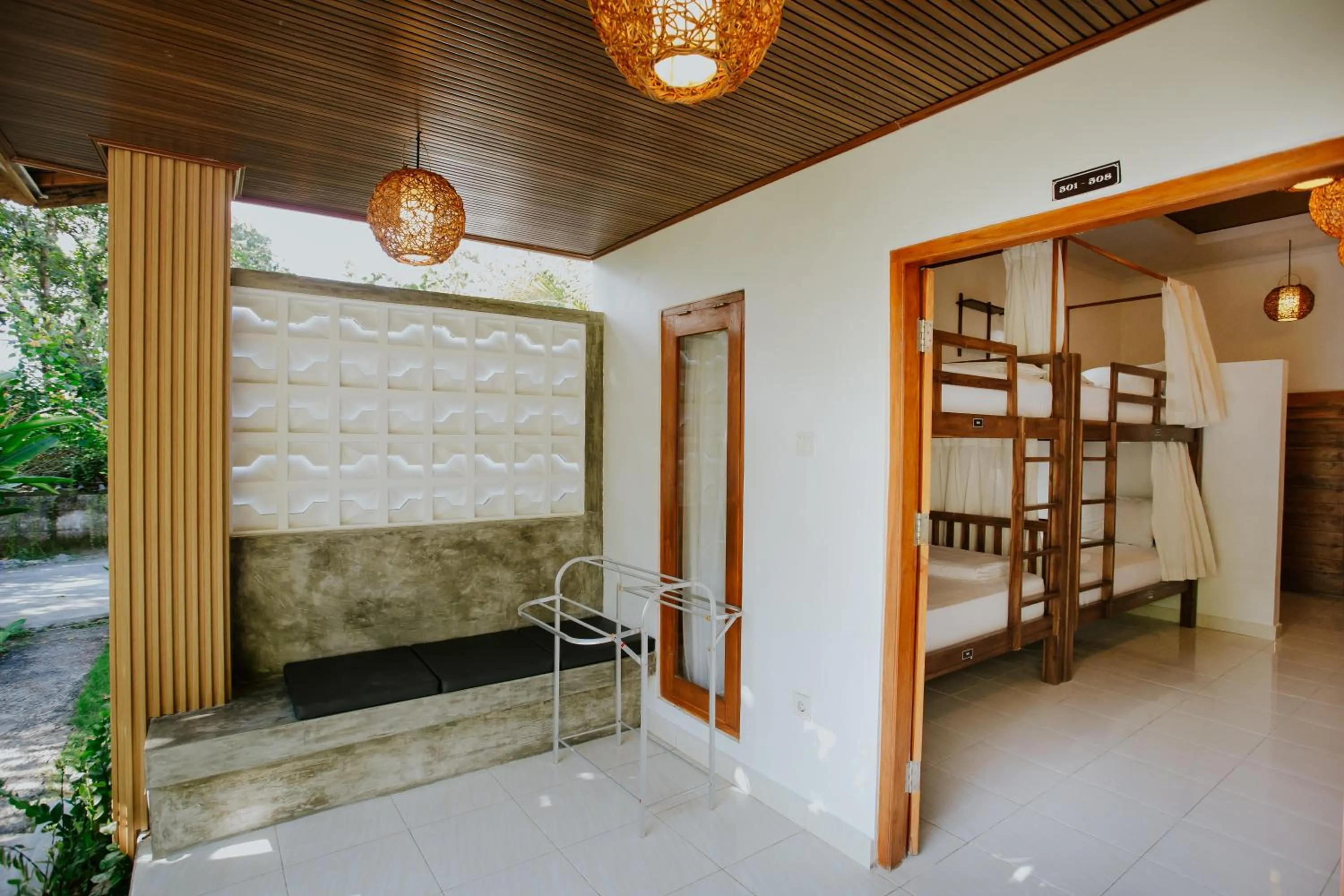 Property building, Bed in Nuansa Penida Hostel
