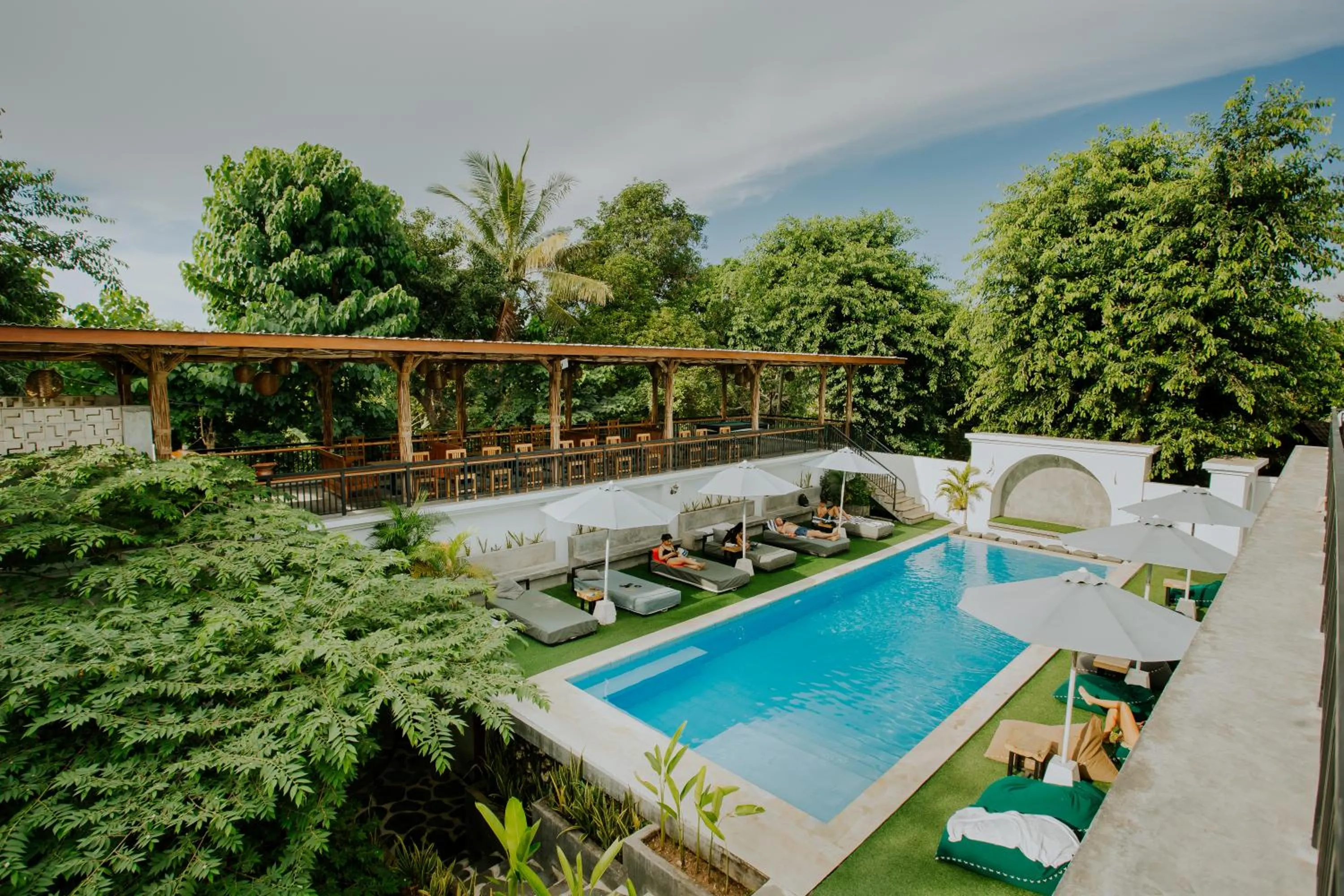 Property building in Nuansa Penida Hostel