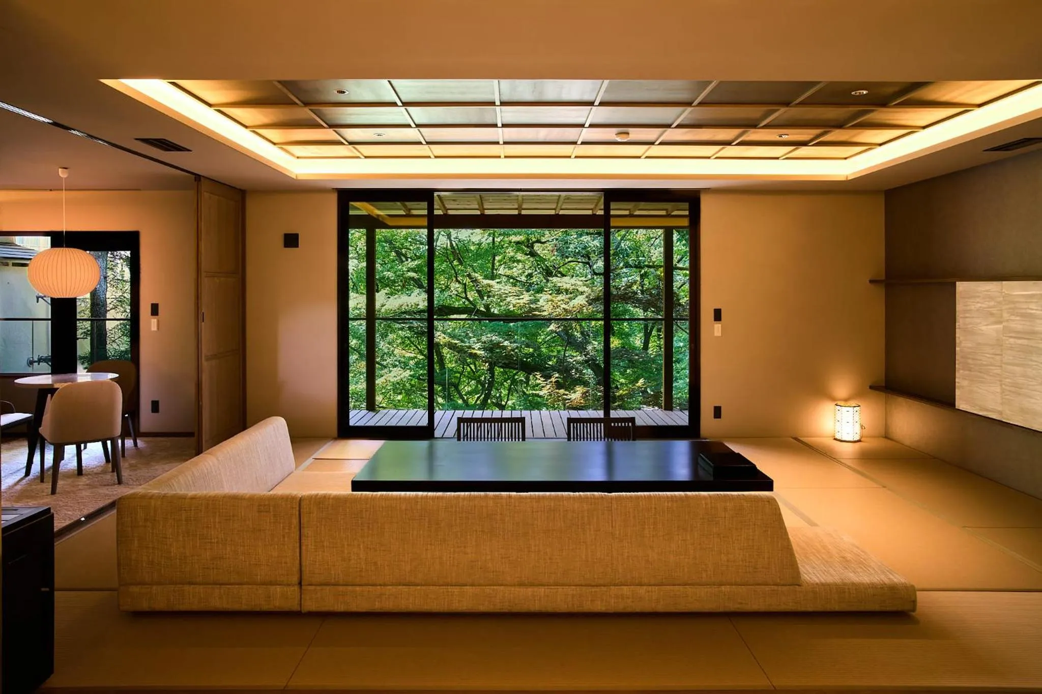 Living room in Jinya Ryokan