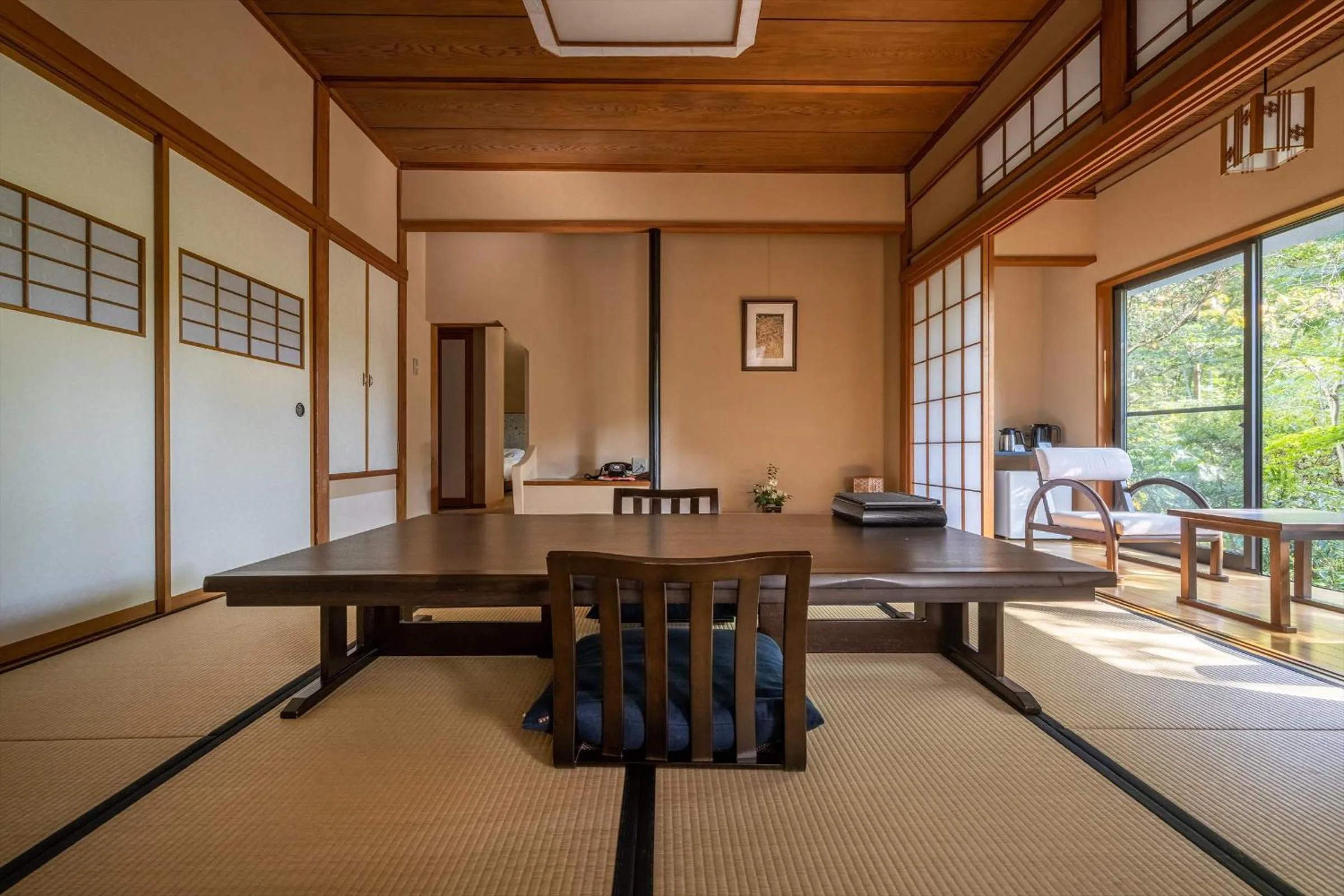 Living room in Jinya Ryokan