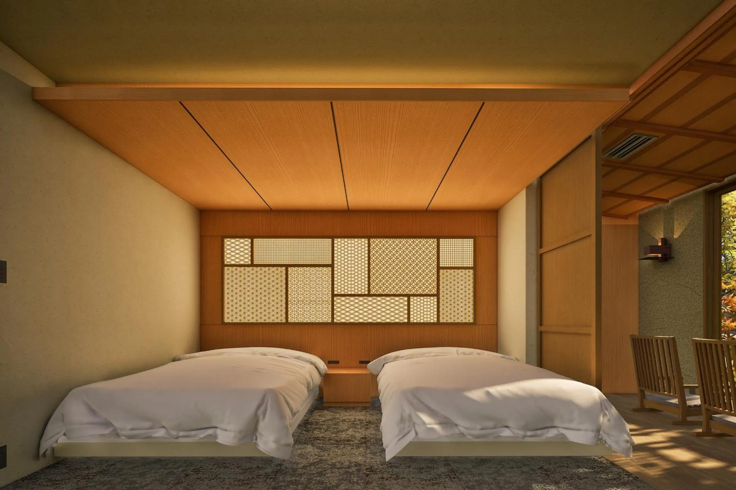 Bed in Jinya Ryokan
