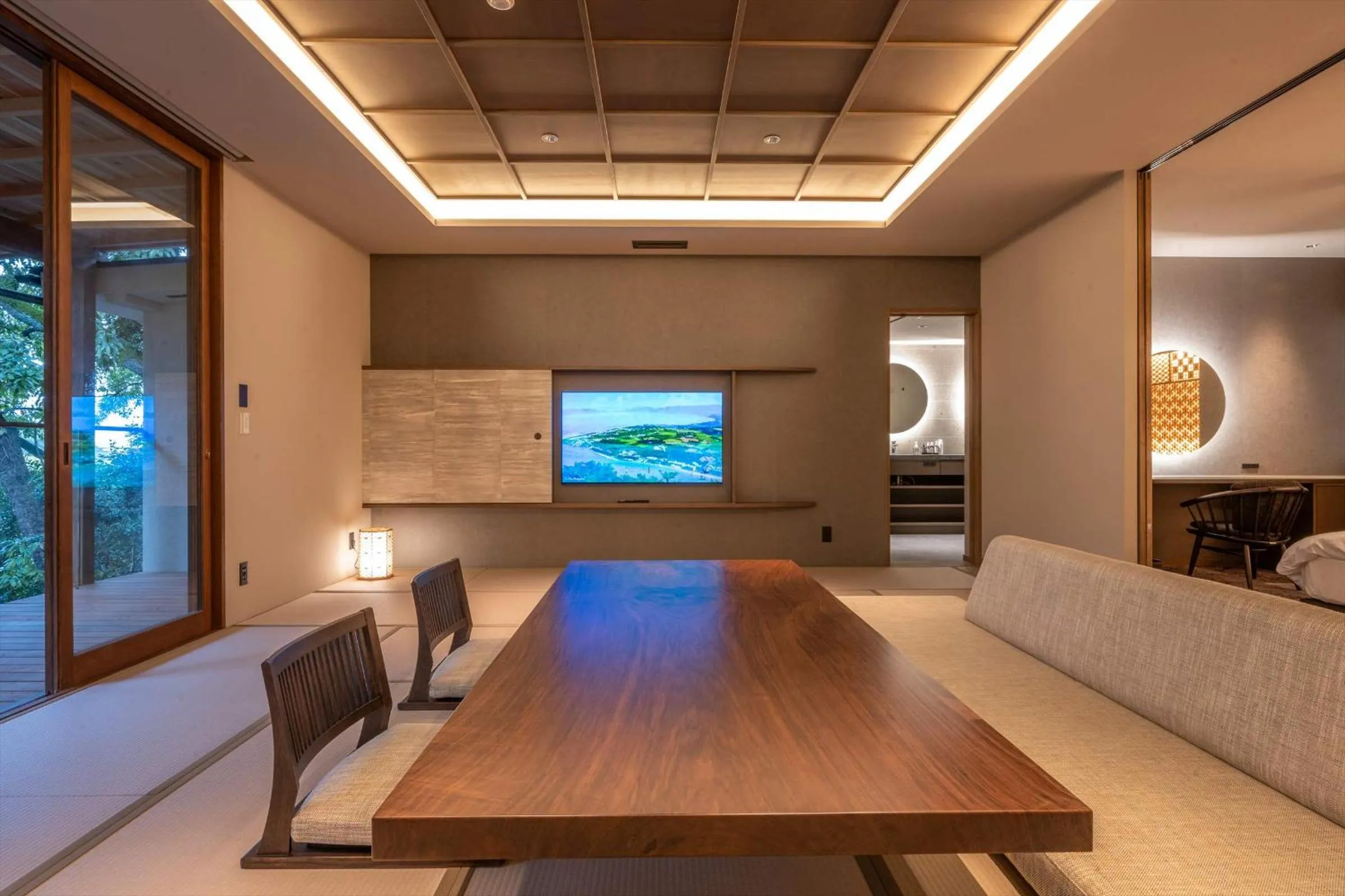 Living room in Jinya Ryokan