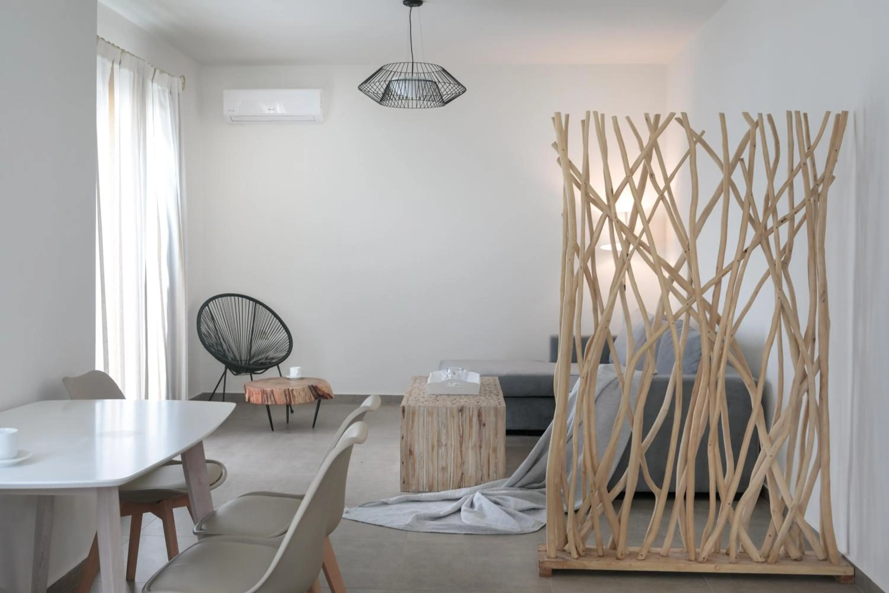 Seating area in Sweet Home Naxos