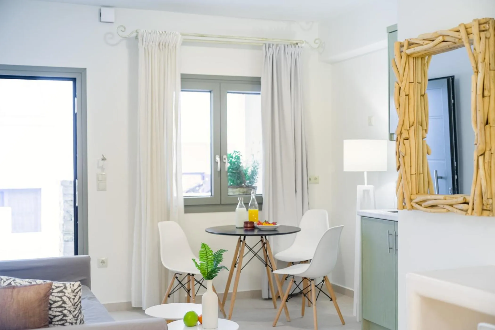 Seating area in Sweet Home Naxos