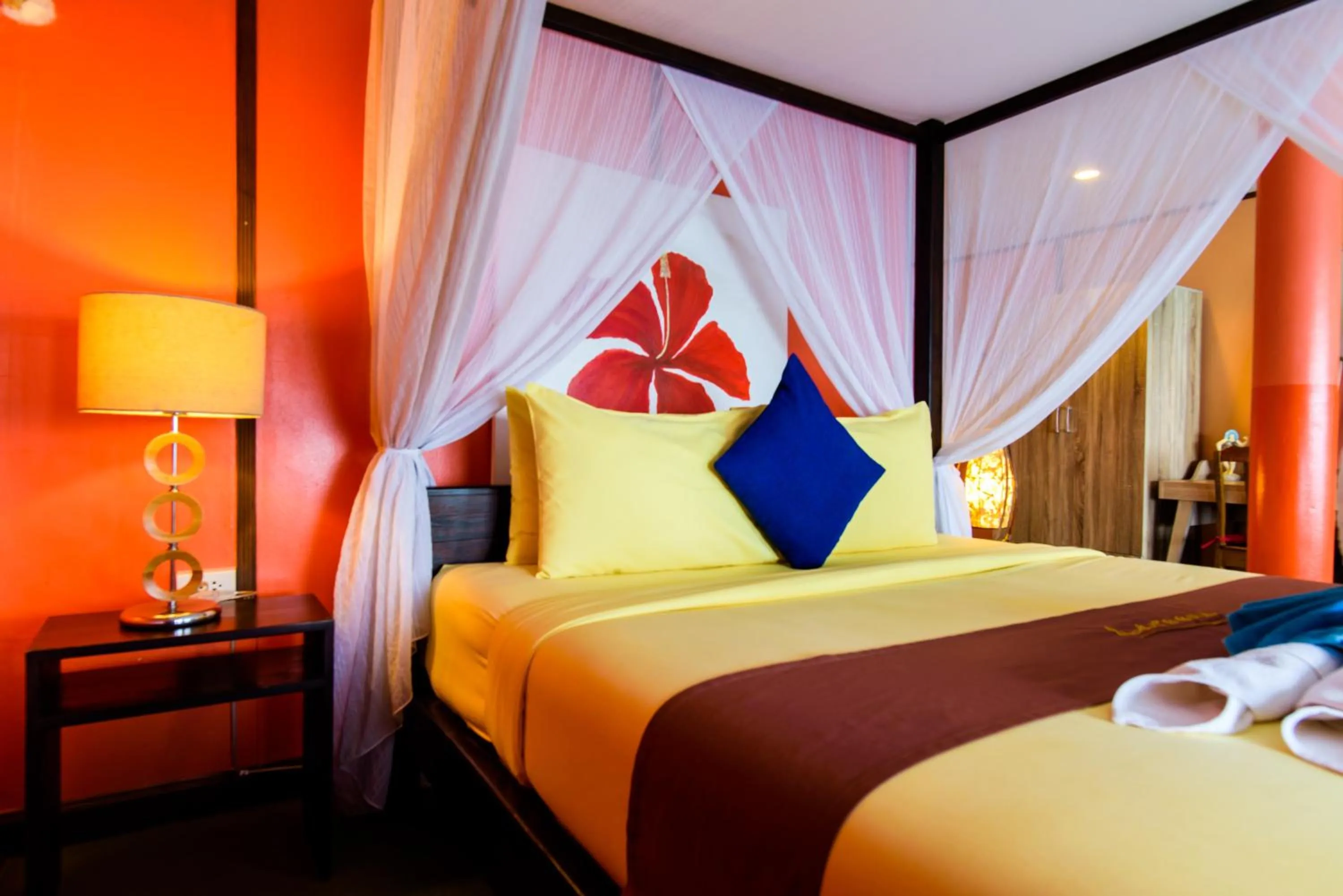 Bed in Lareena Resort Koh Larn Pattaya