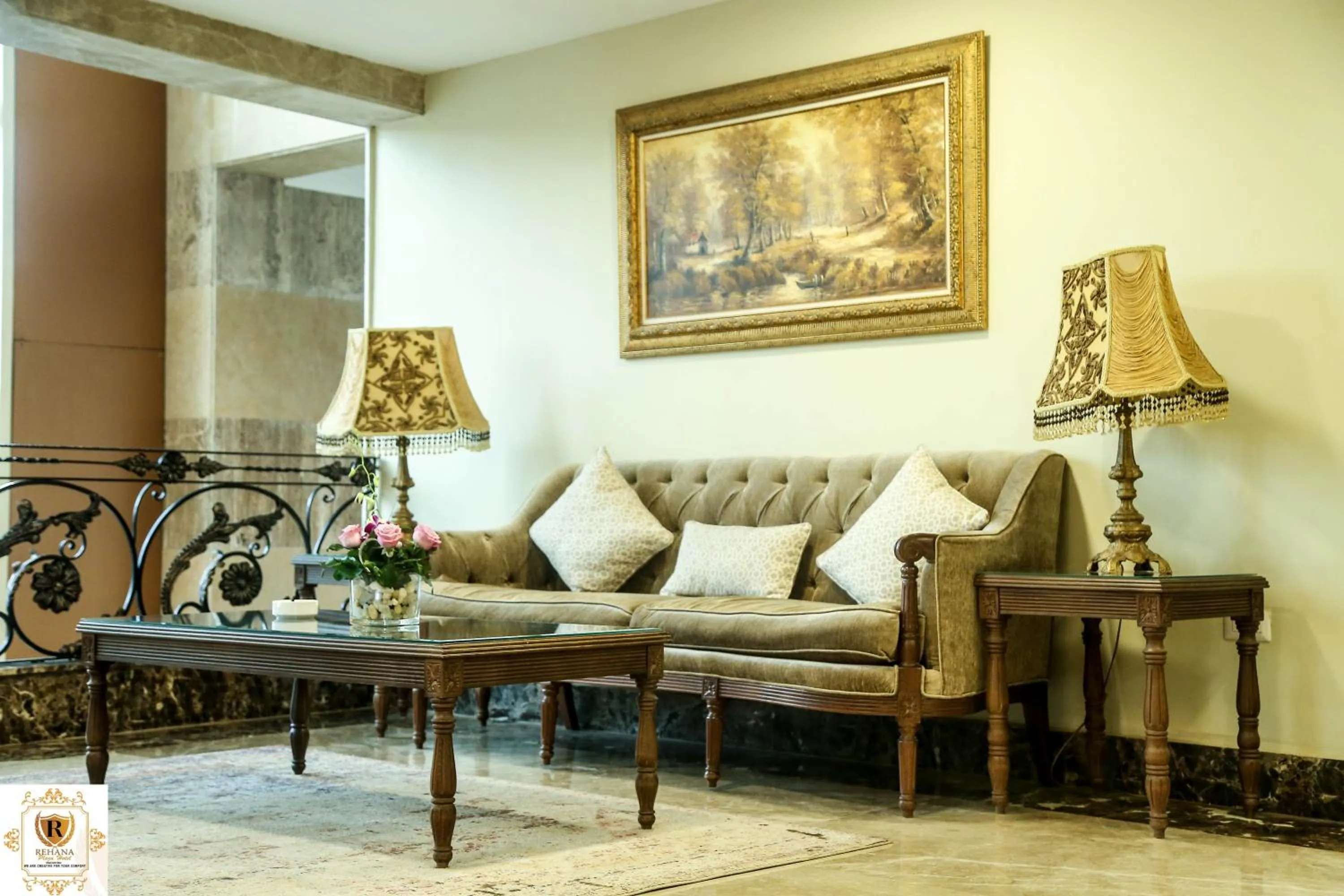 Seating area in Rehana Plaza Hotel