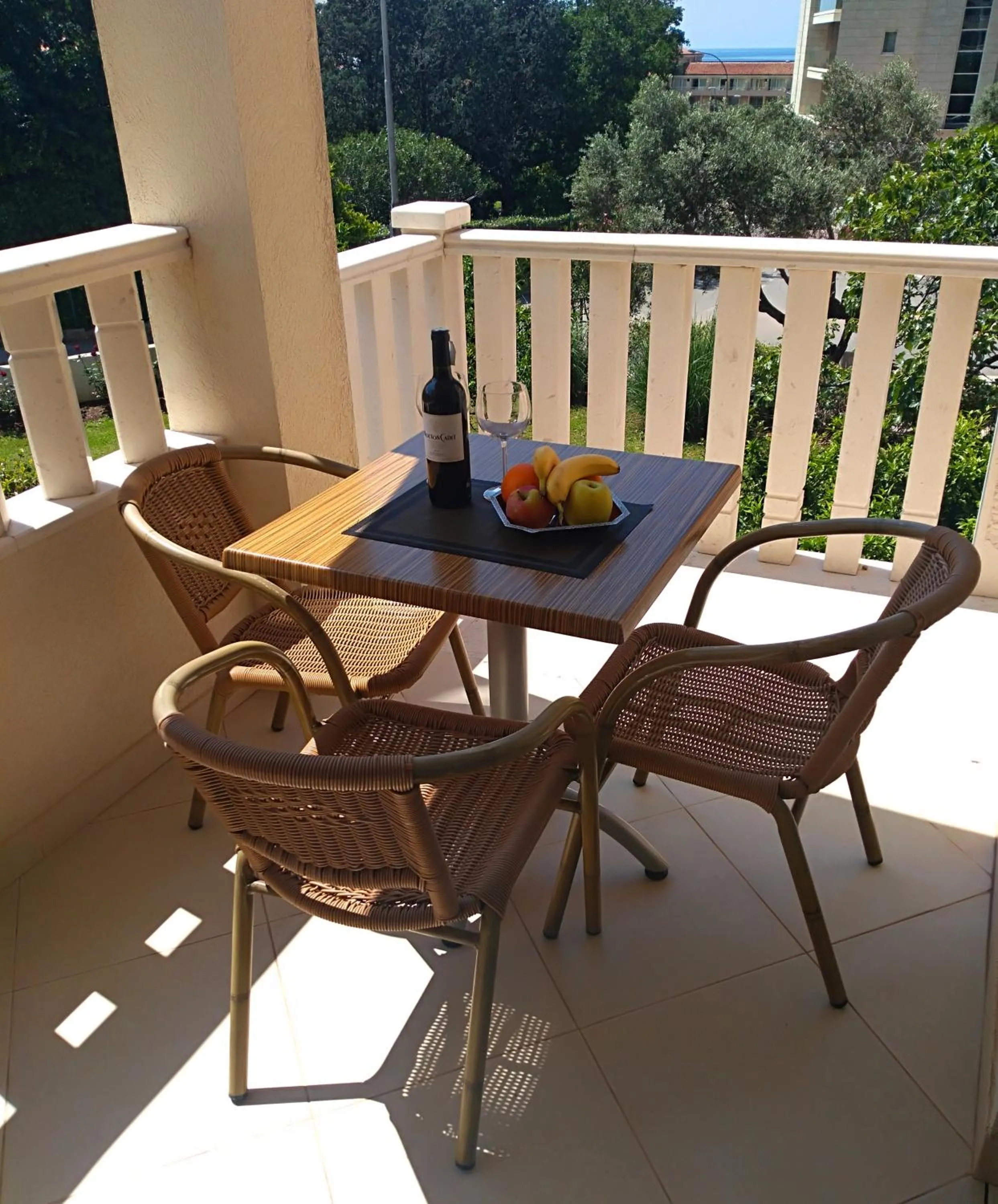 Balcony/Terrace in Vila V Lux Apartments