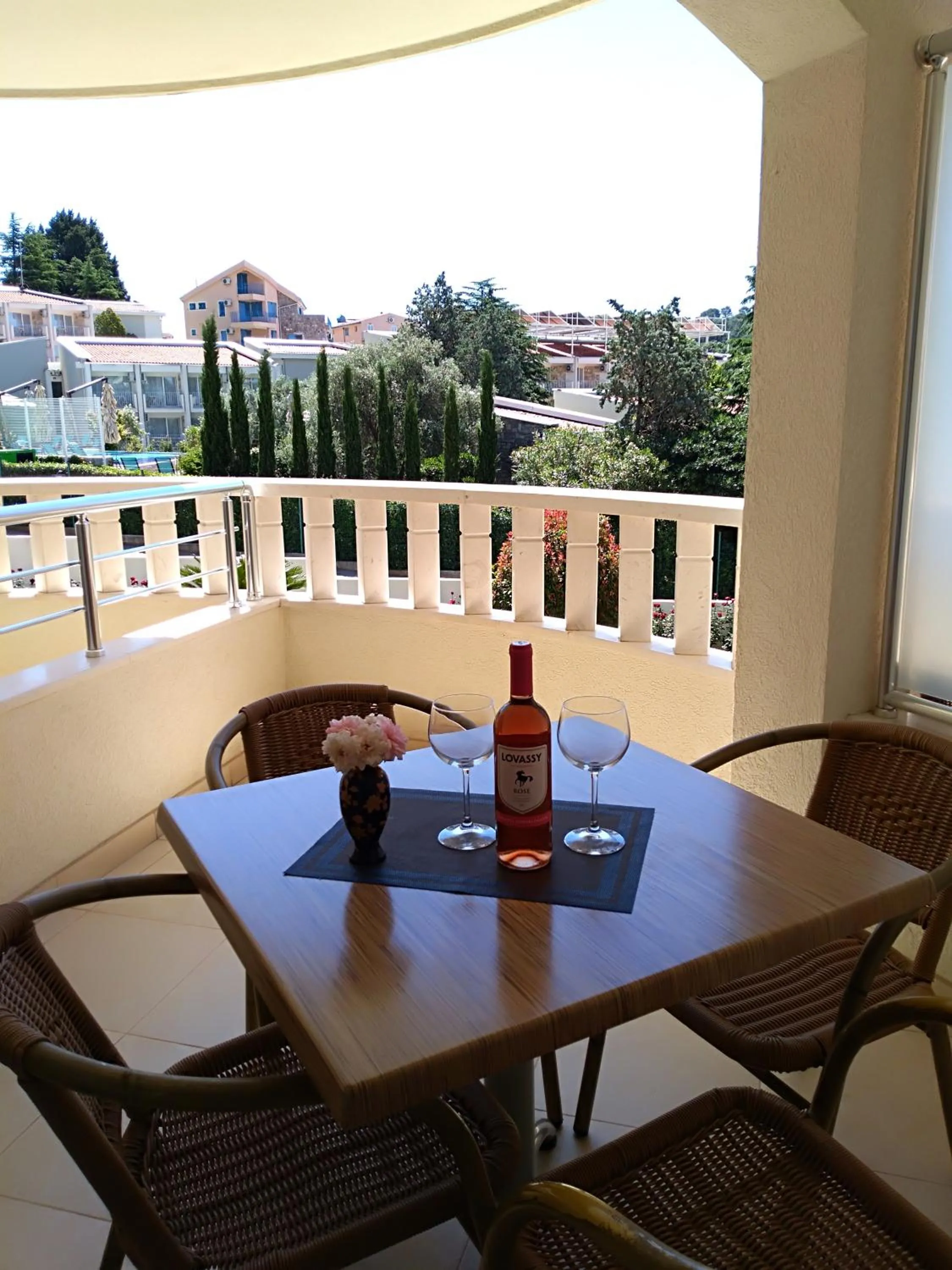 Balcony/Terrace in Vila V Lux Apartments