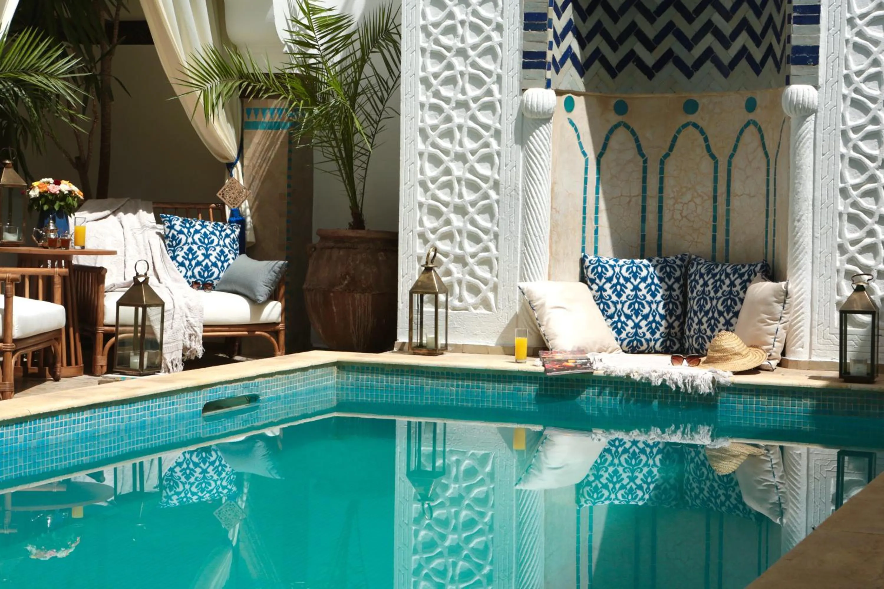 Swimming pool in Riad Dar Alfarah
