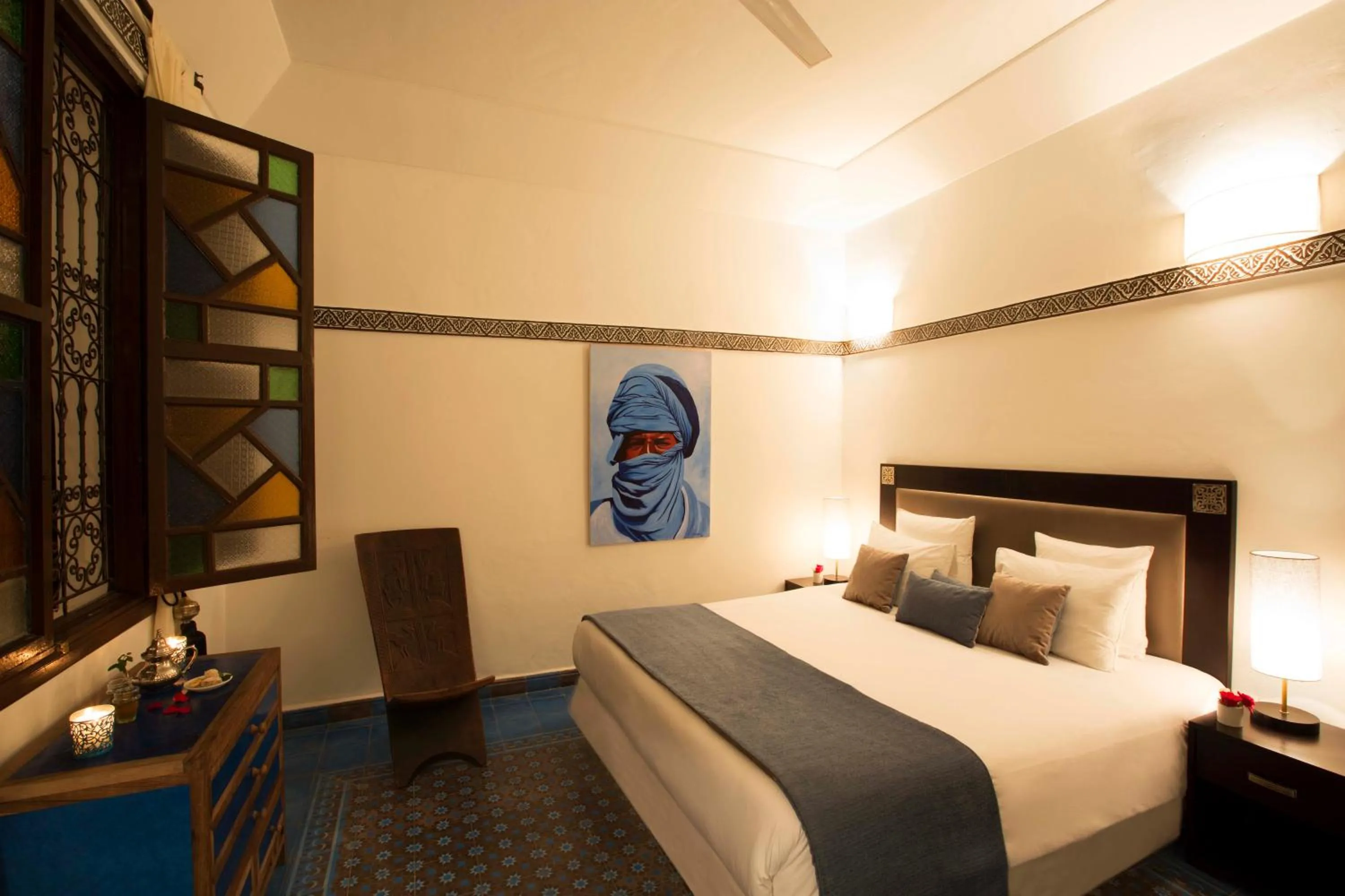 Bedroom, Bed in Riad Dar Alfarah