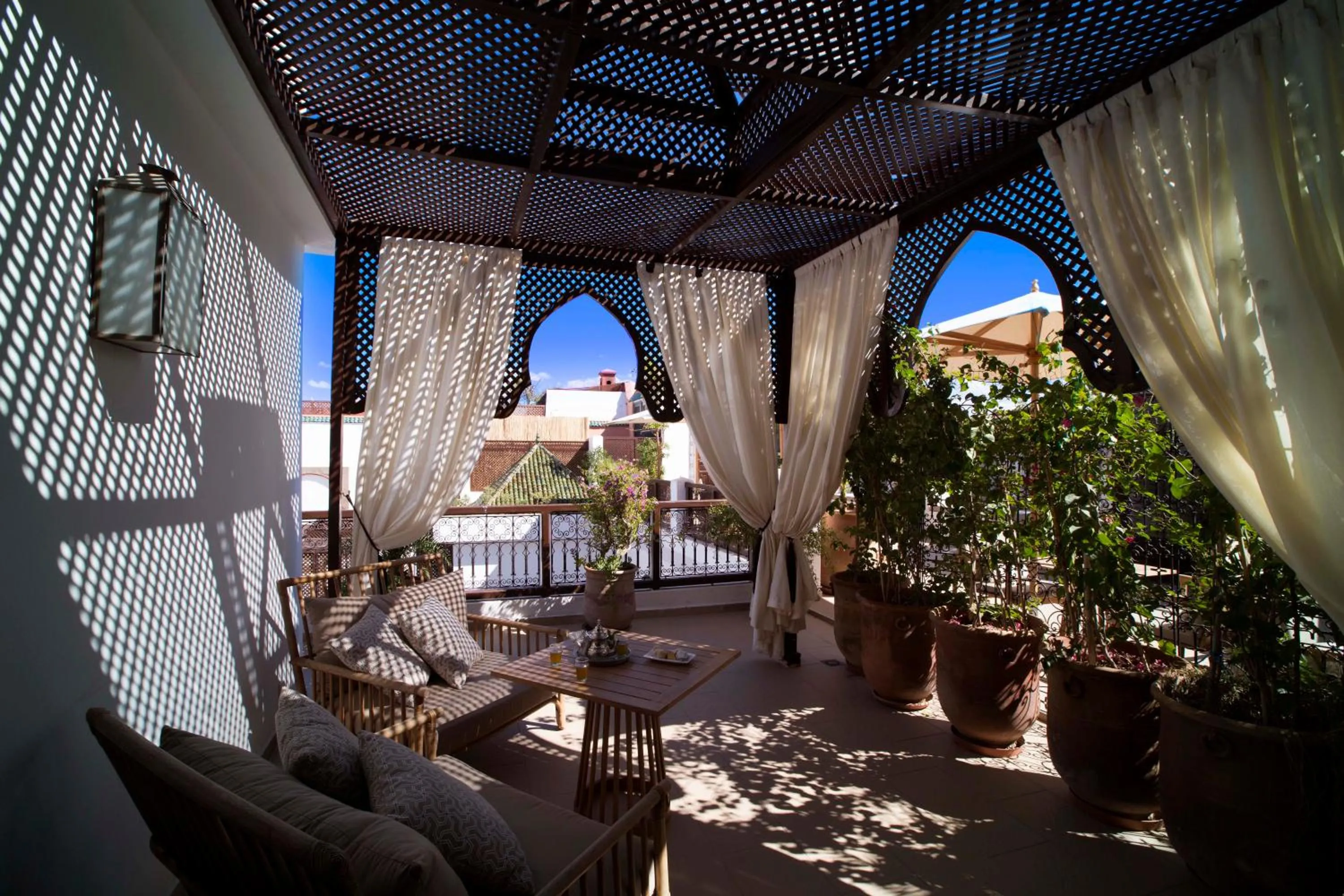 Balcony/Terrace in Riad Dar Alfarah
