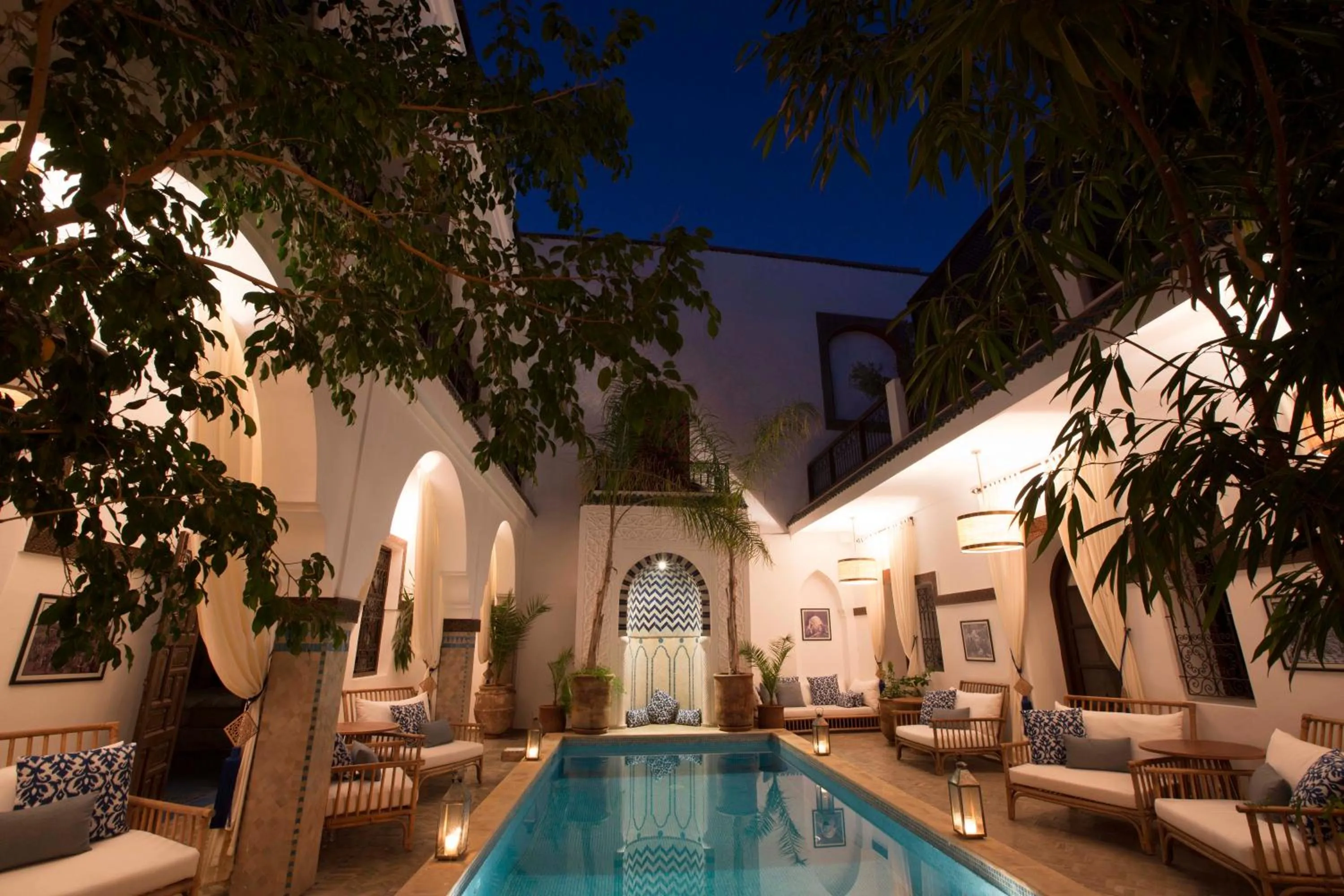 Patio in Riad Dar Alfarah