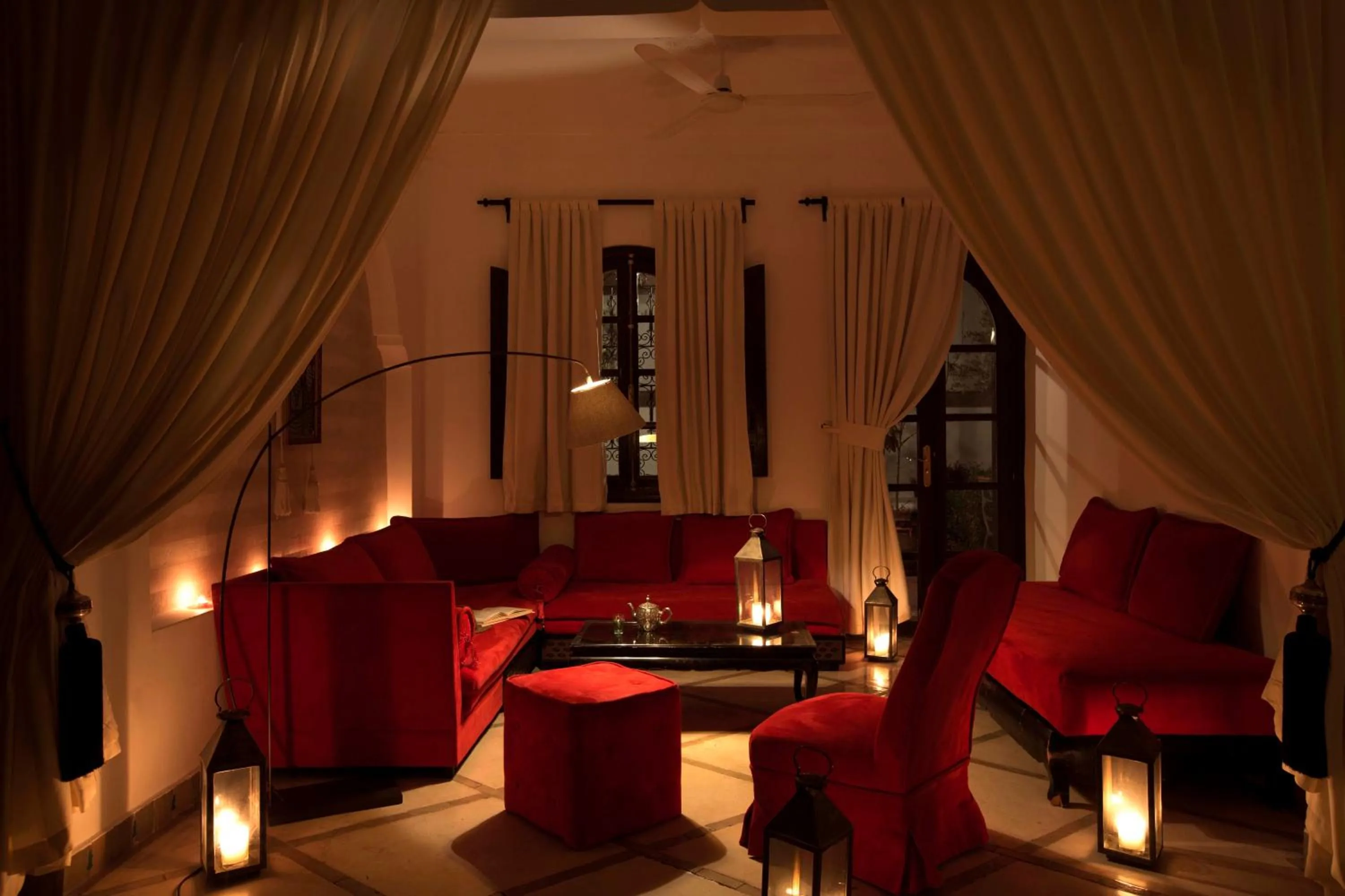 Seating area in Riad Dar Alfarah