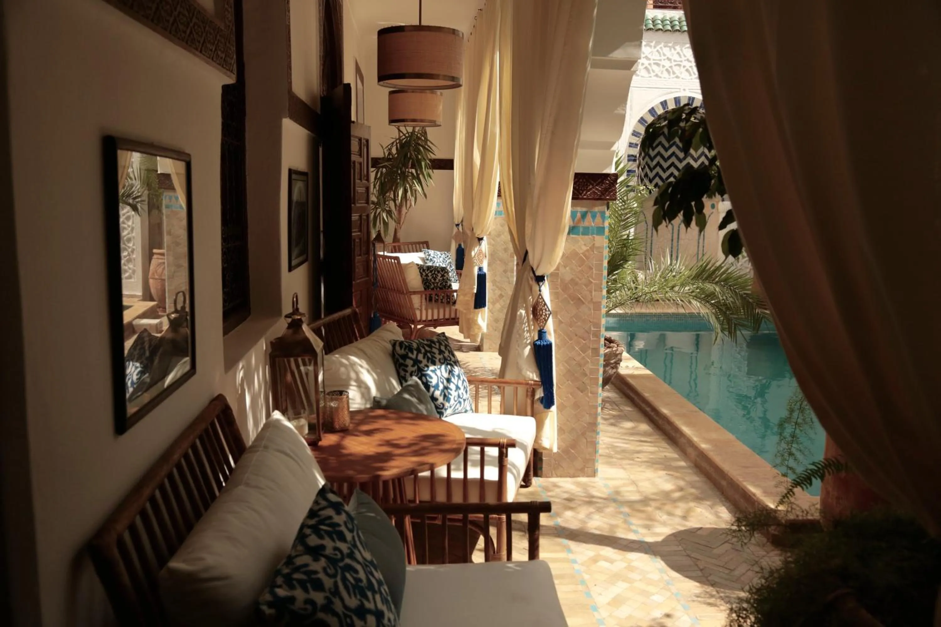 Patio in Riad Dar Alfarah