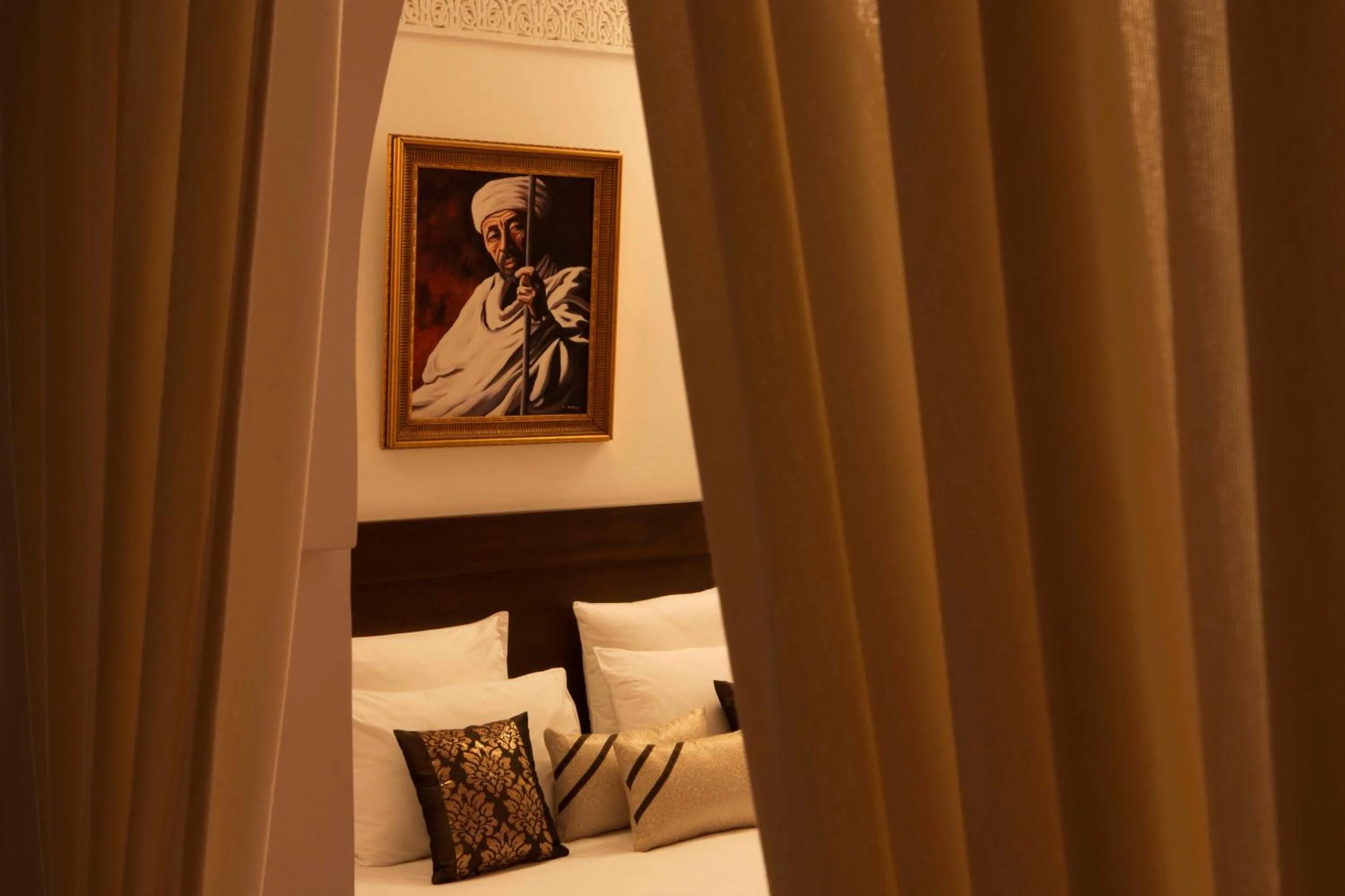 Decorative detail in Riad Dar Alfarah