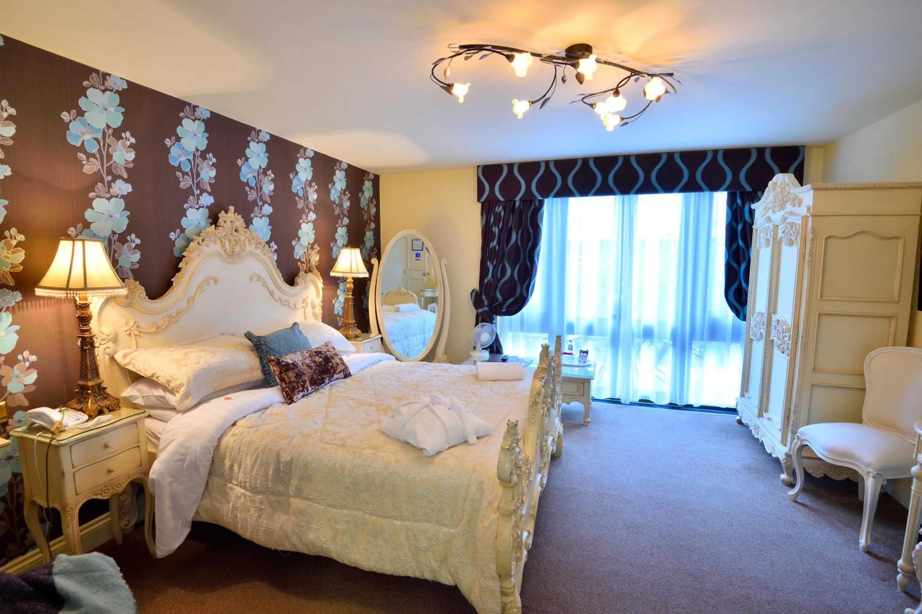 Bed in Angmering Manor Hotel
