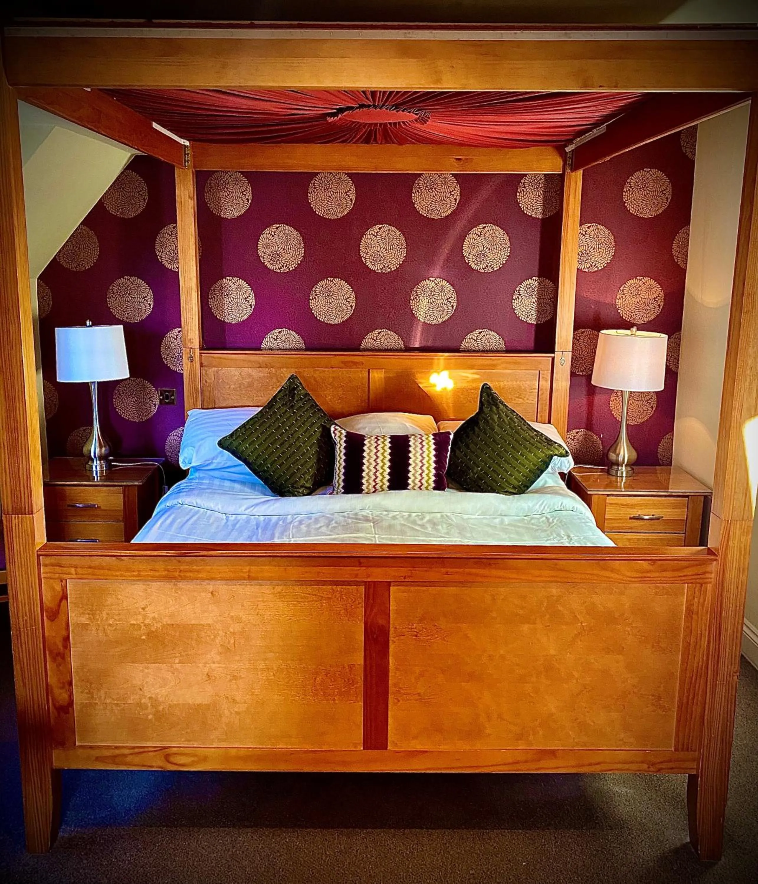 Bed in Angmering Manor Hotel