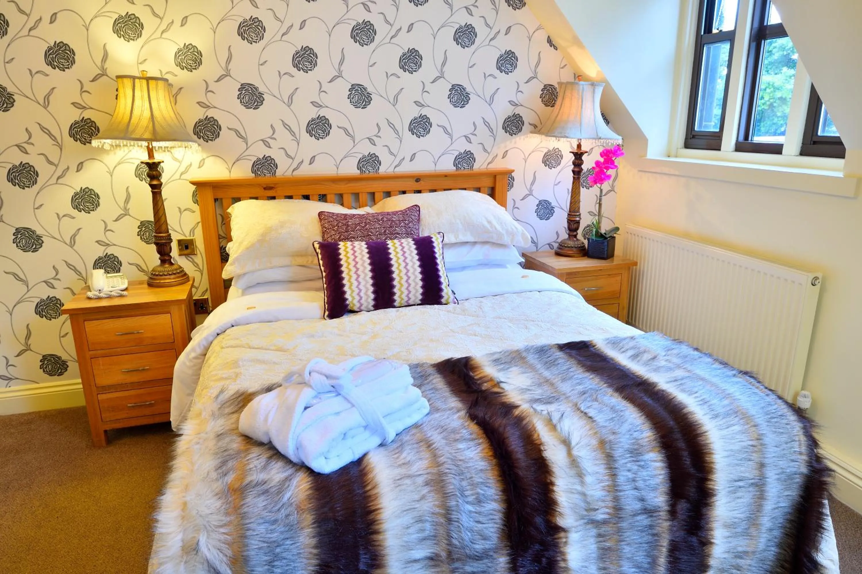 Bed in Angmering Manor Hotel