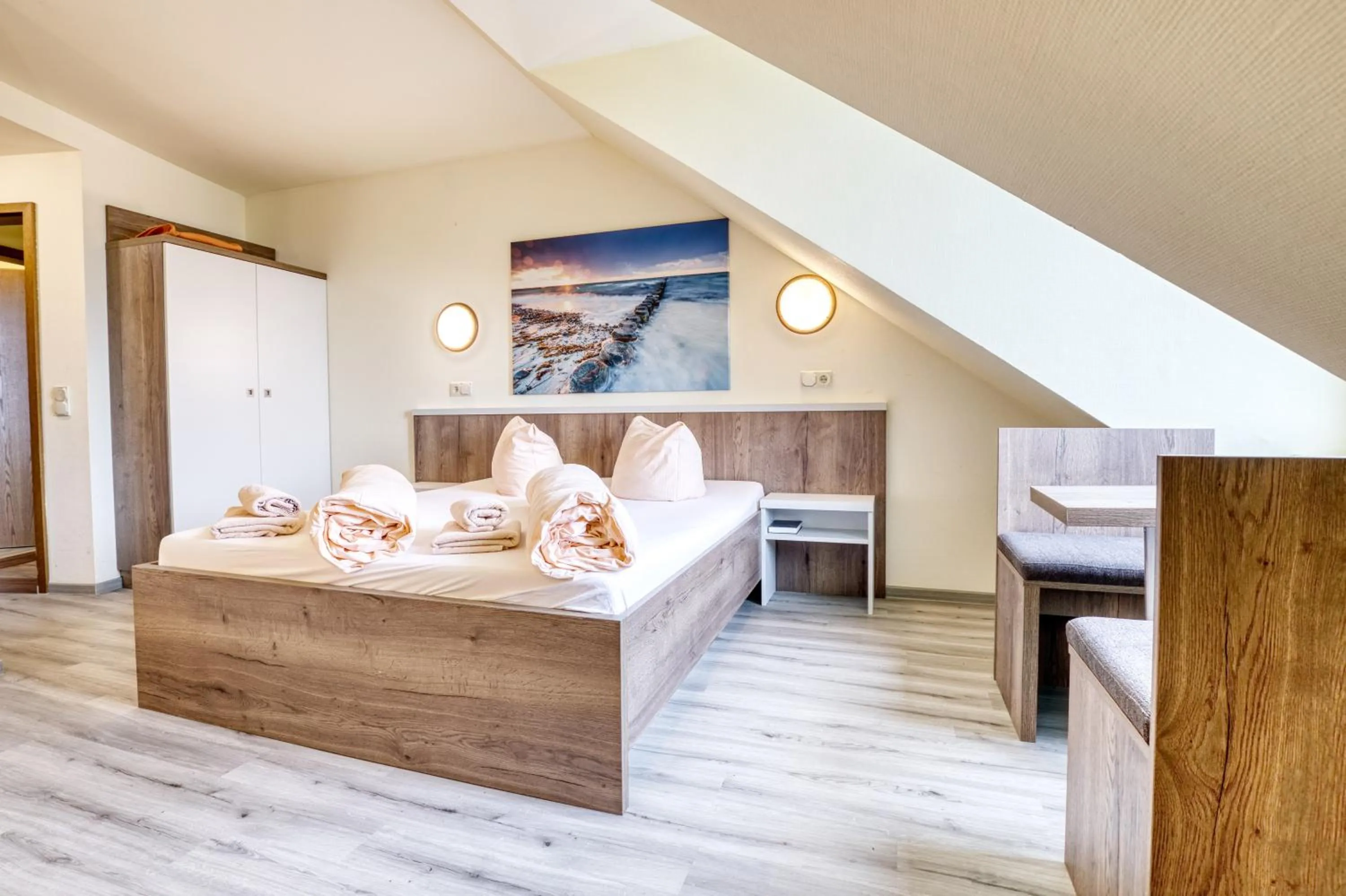 Bed in Hotel Kiebitz an der Ostsee