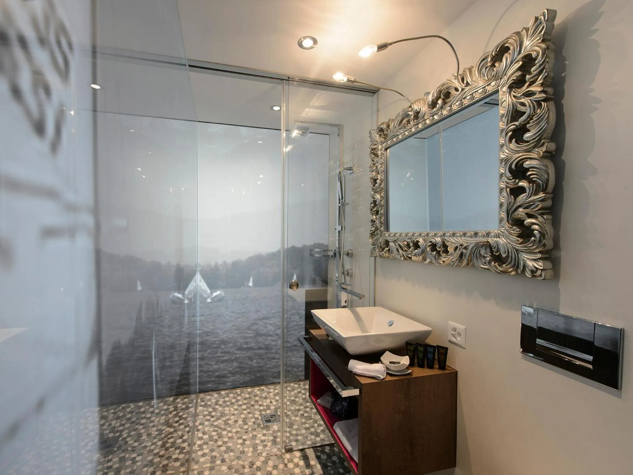 Shower in Hotel-Restaurant-Schifflände