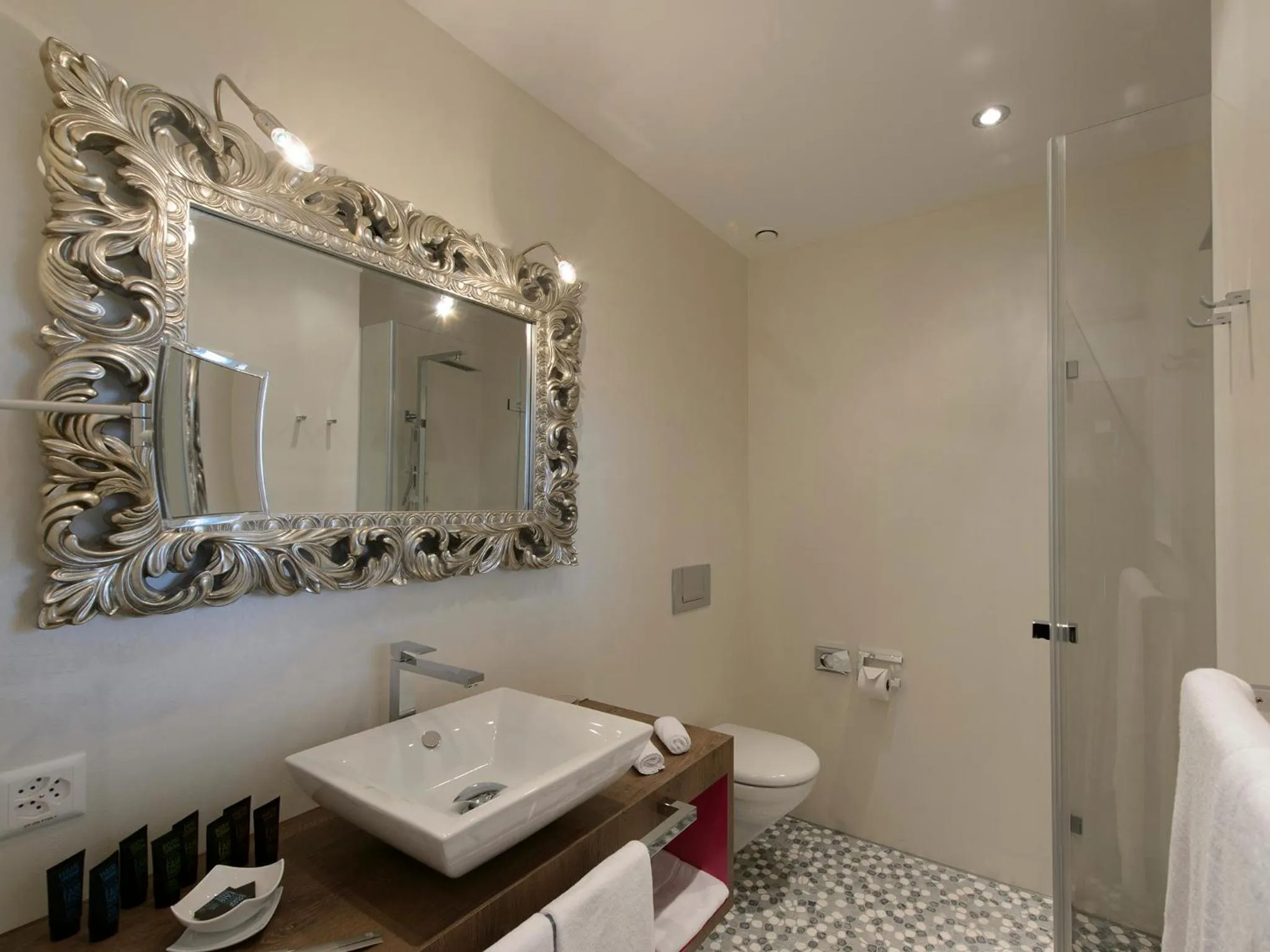 Shower in Hotel-Restaurant-Schifflände