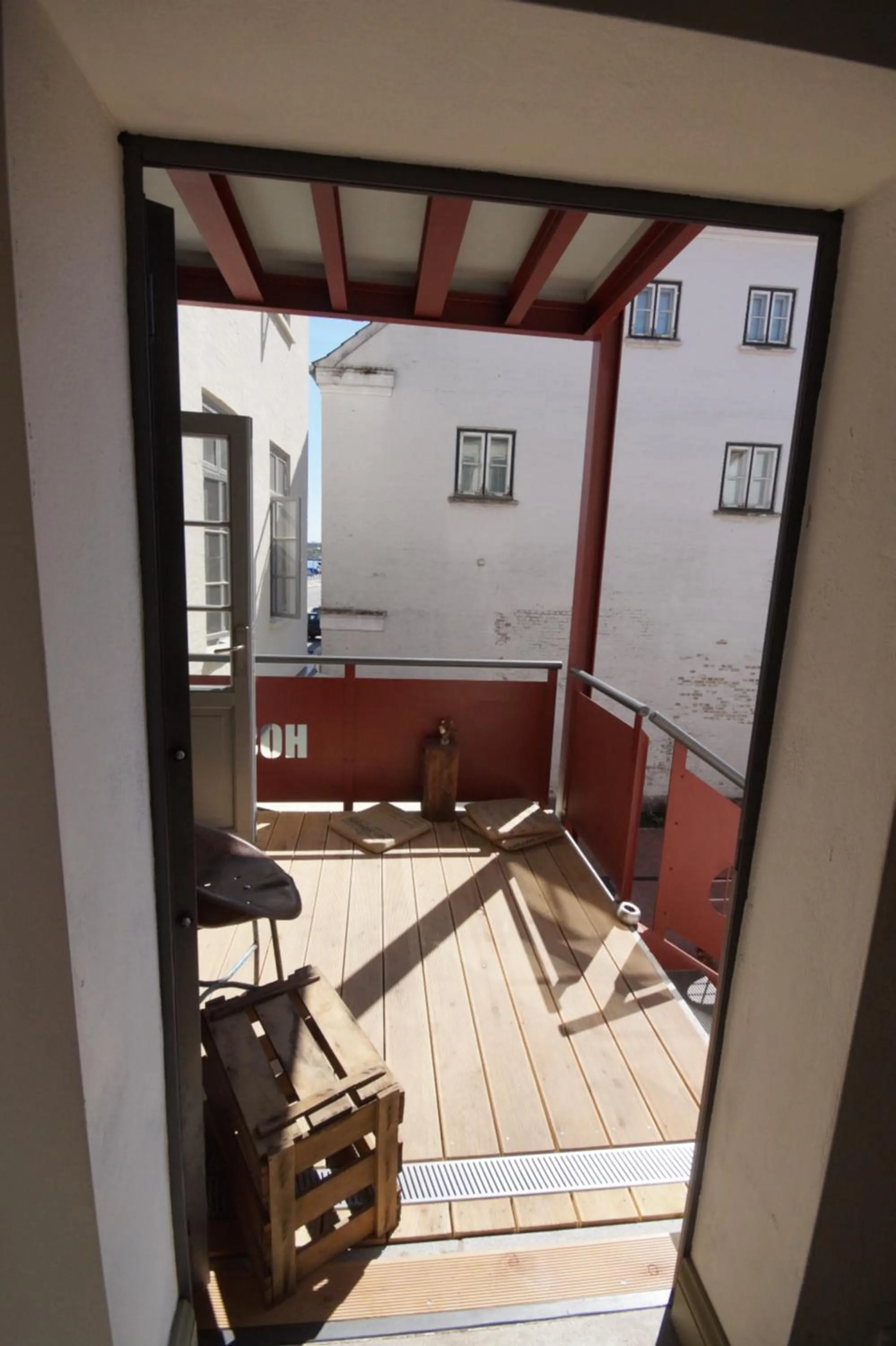 Balcony/Terrace in Seemannsheim Hostel Flensburg