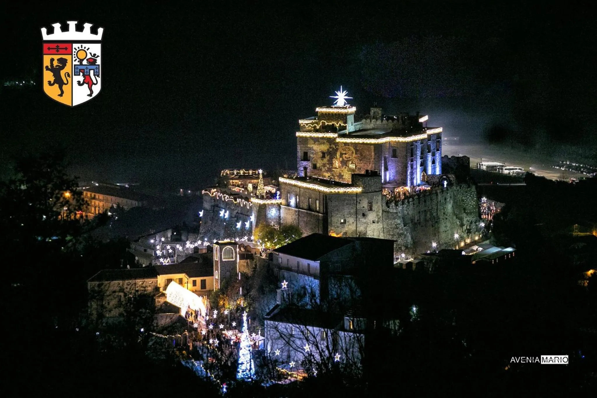 Bird's eye view in Castello di Limatola