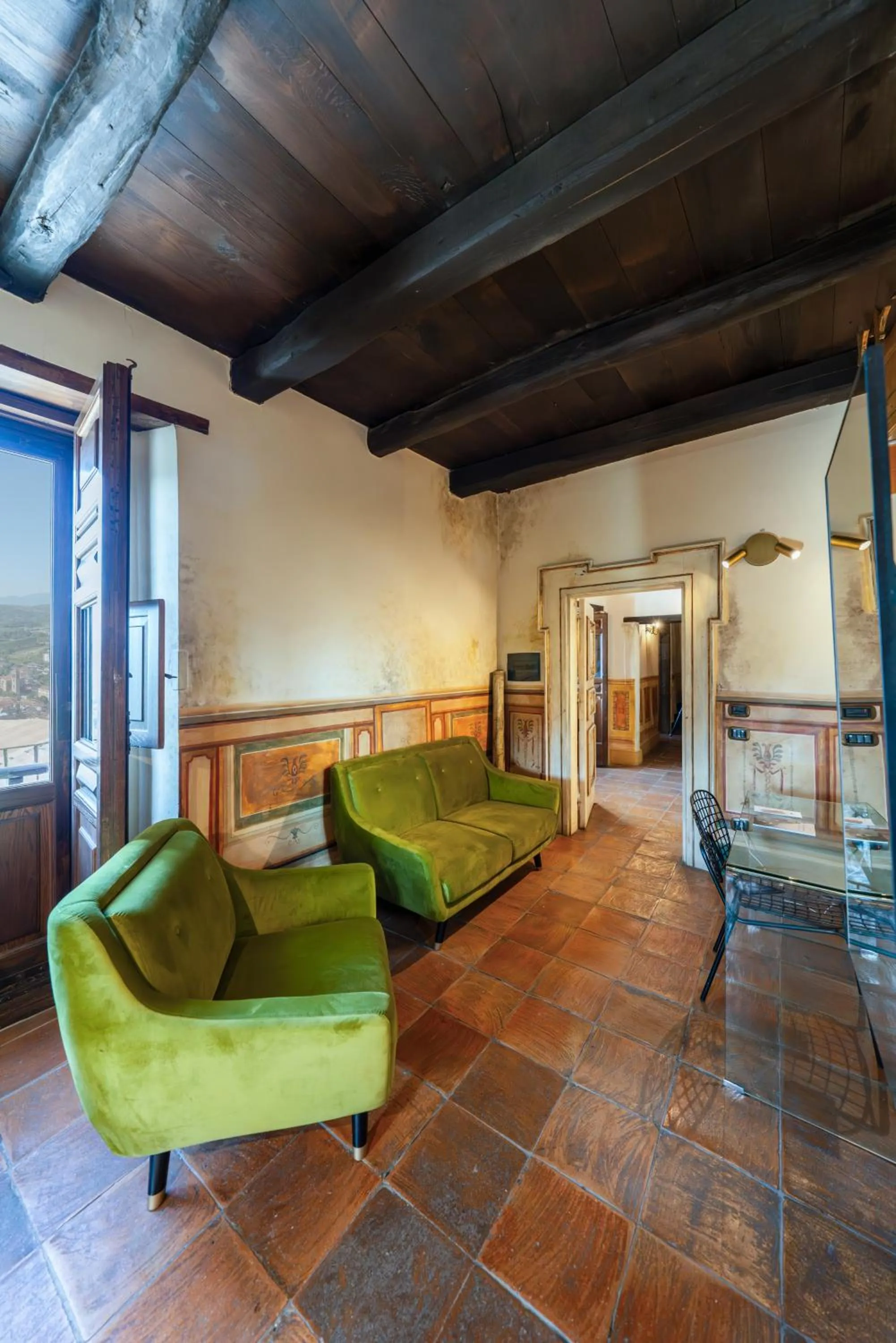 Seating area in Castello di Limatola