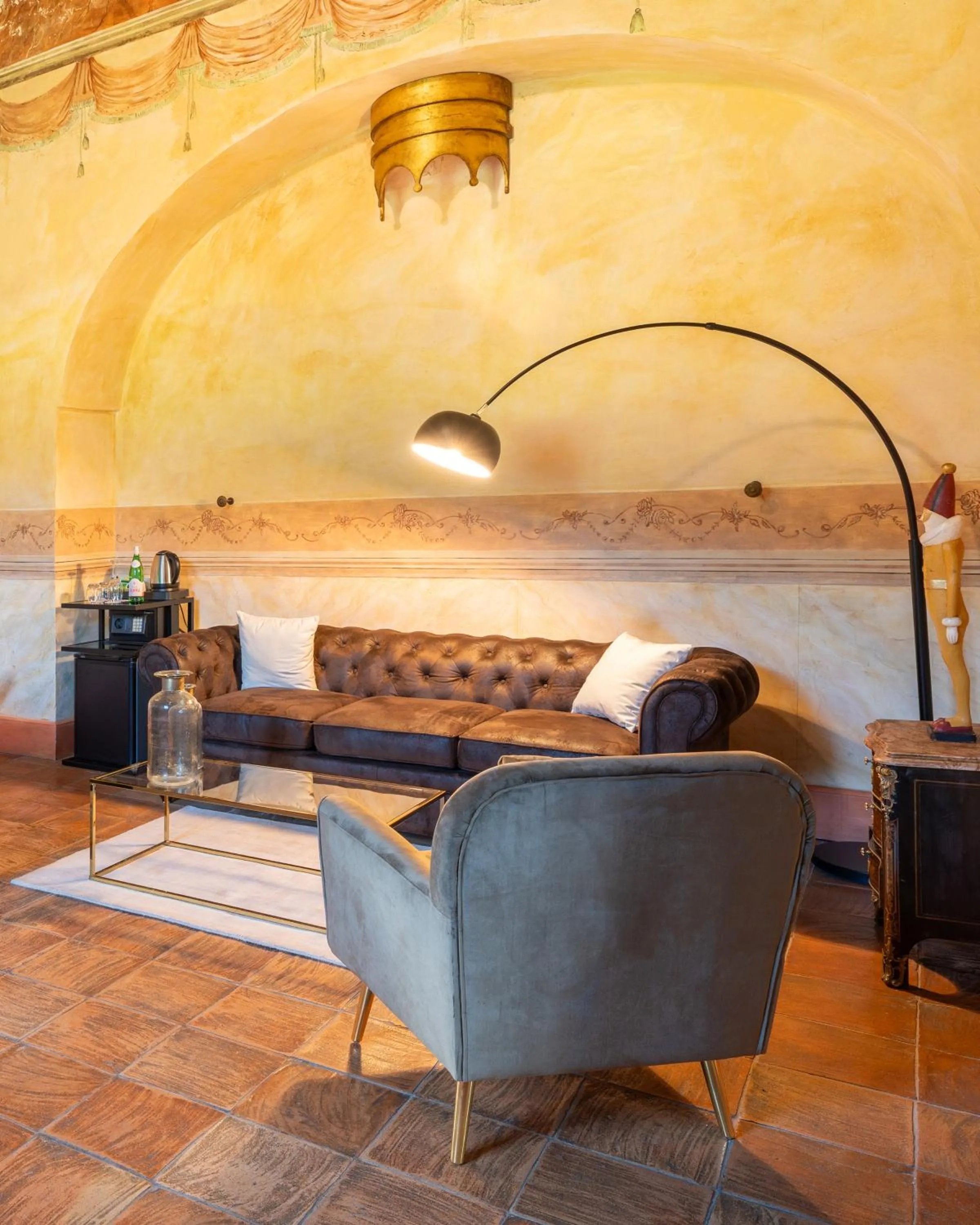 Seating area in Castello di Limatola