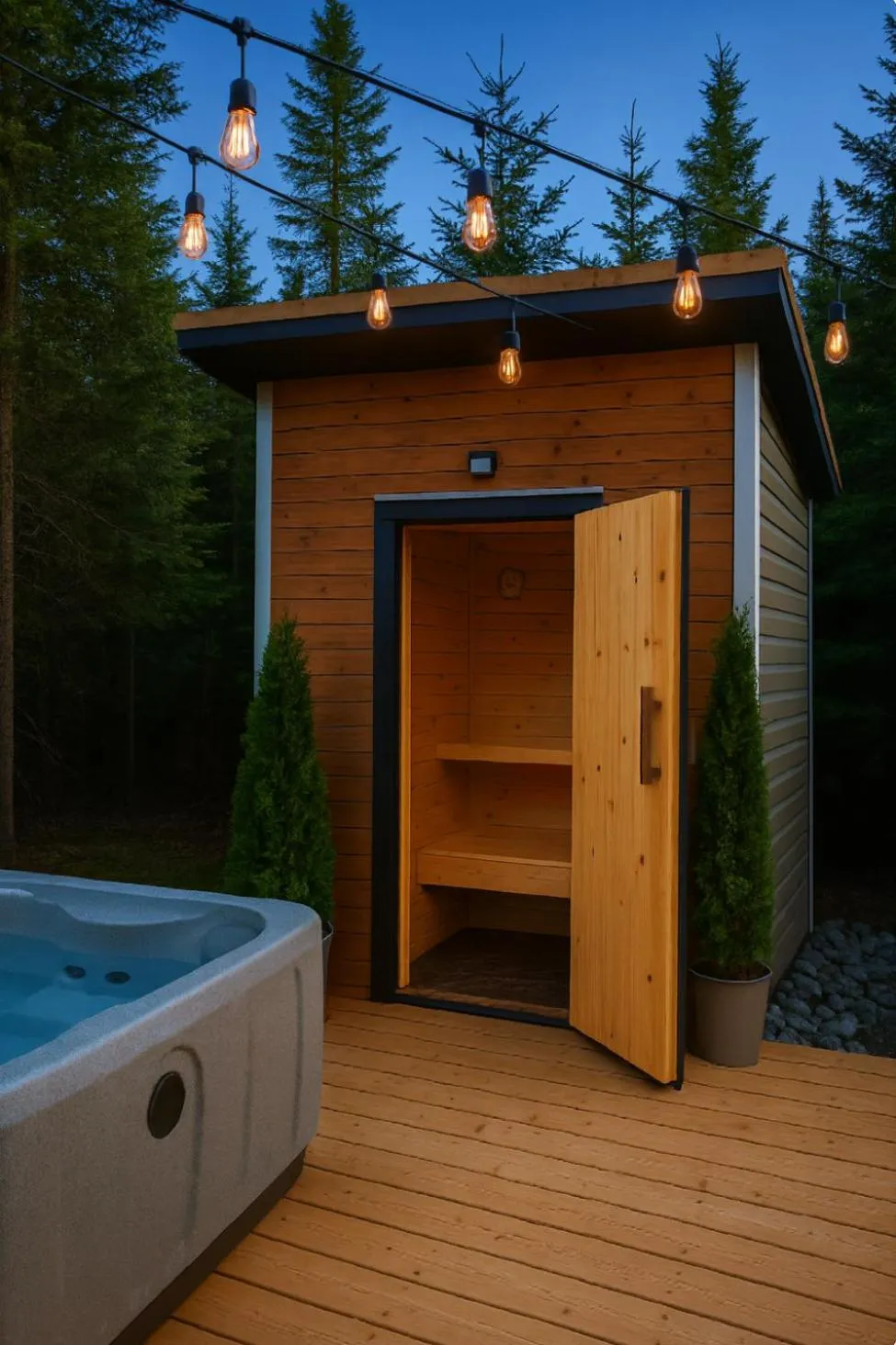 Sauna in Whale House Guest House